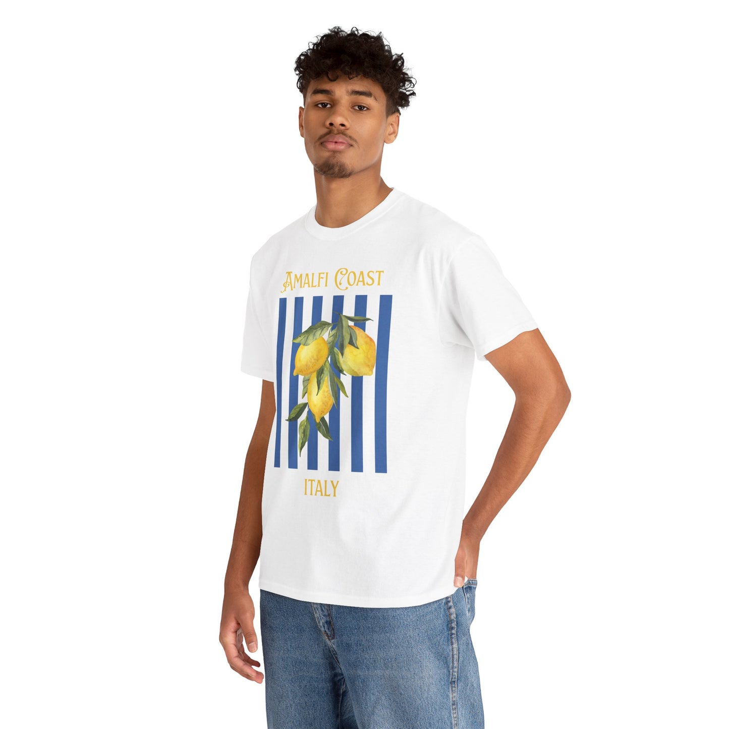 Unisex Amalfi Coast T-Shirt – Casual Coastal Graphic Tee - Wolf Aura Co