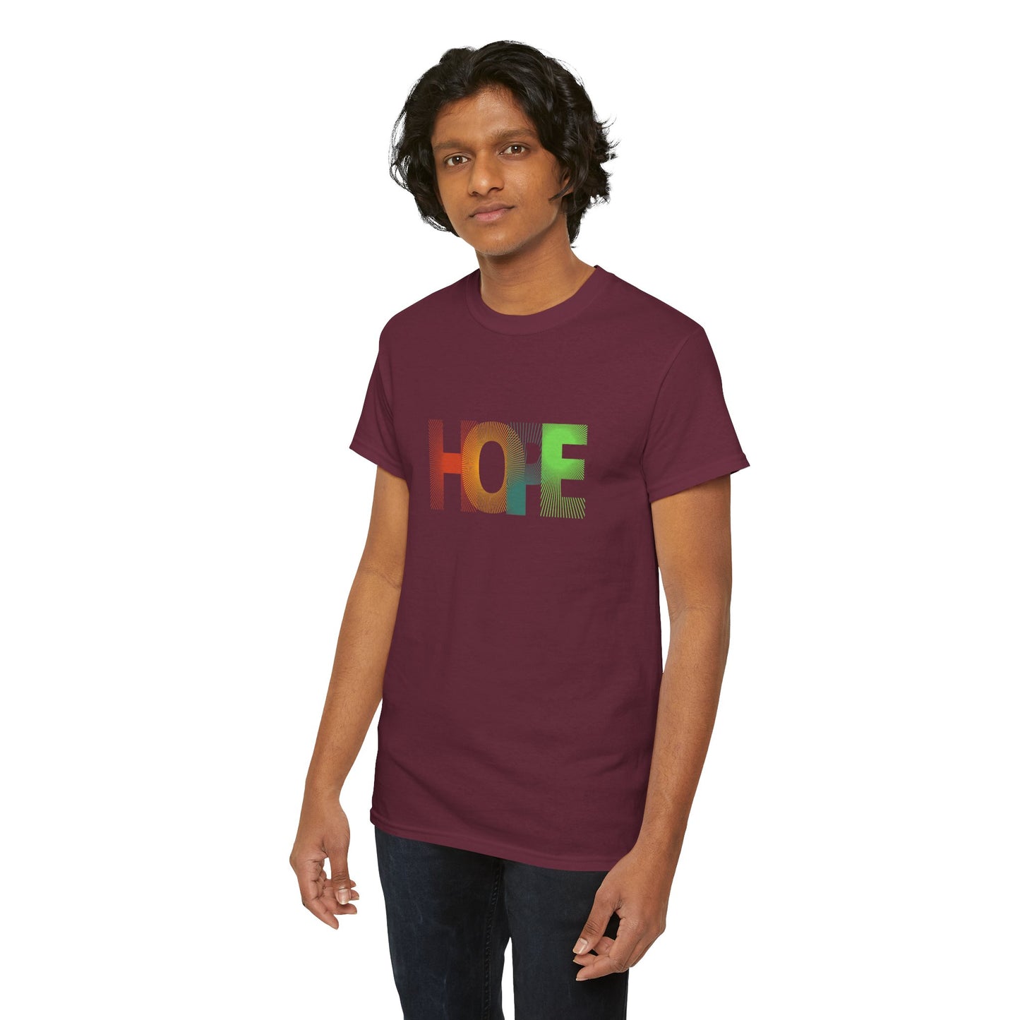Unisex Hope Graphic Tee – Motivational Casual Wear - Wolf Aura Co