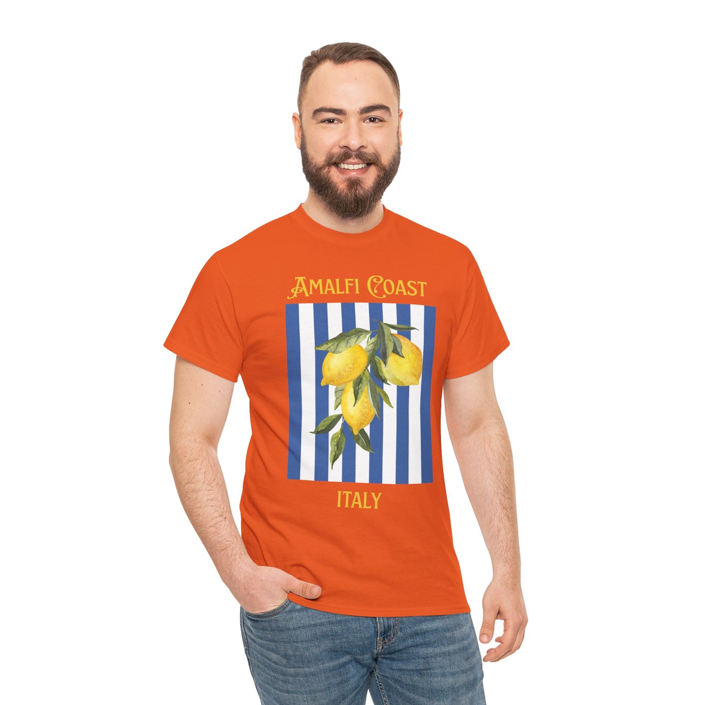 Unisex Amalfi Coast T-Shirt – Casual Coastal Graphic Tee - Wolf Aura Co