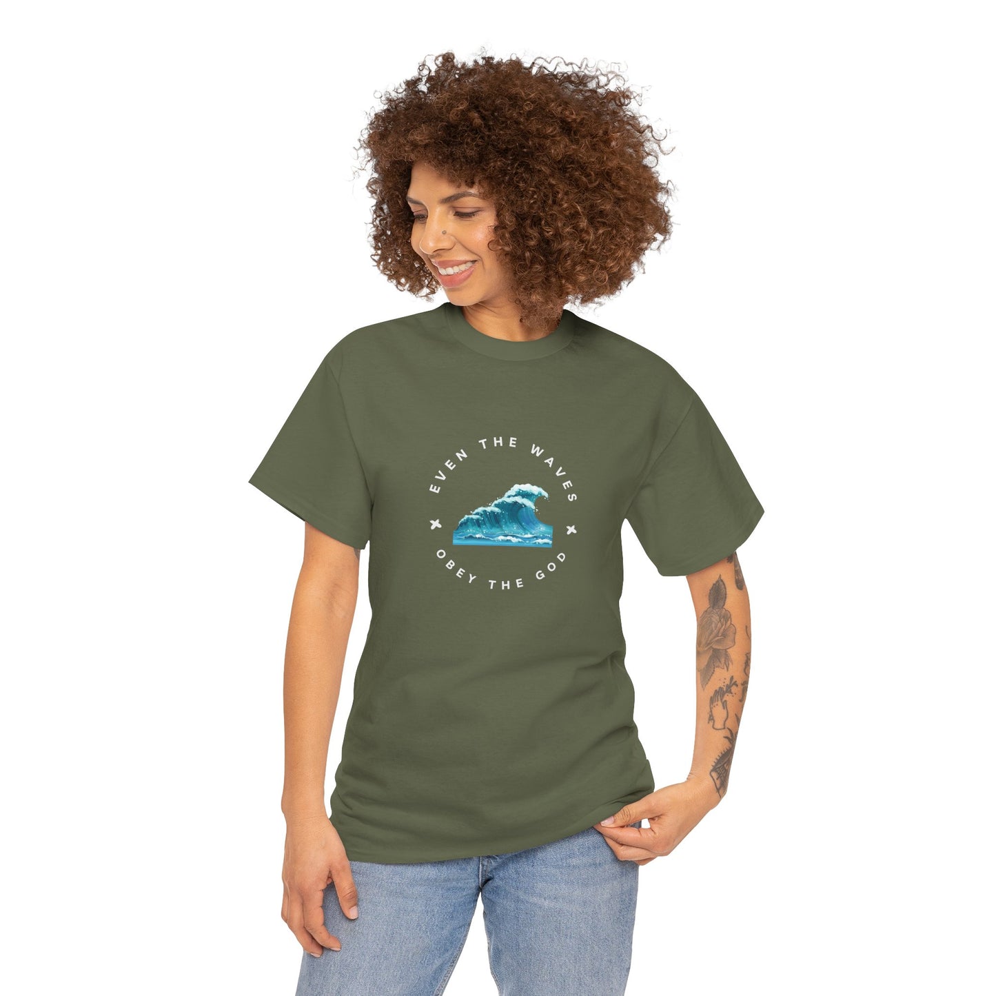 Wave Unisex Tee – Casual Cotton T-Shirt for Everyday Comfort - Wolf Aura Co