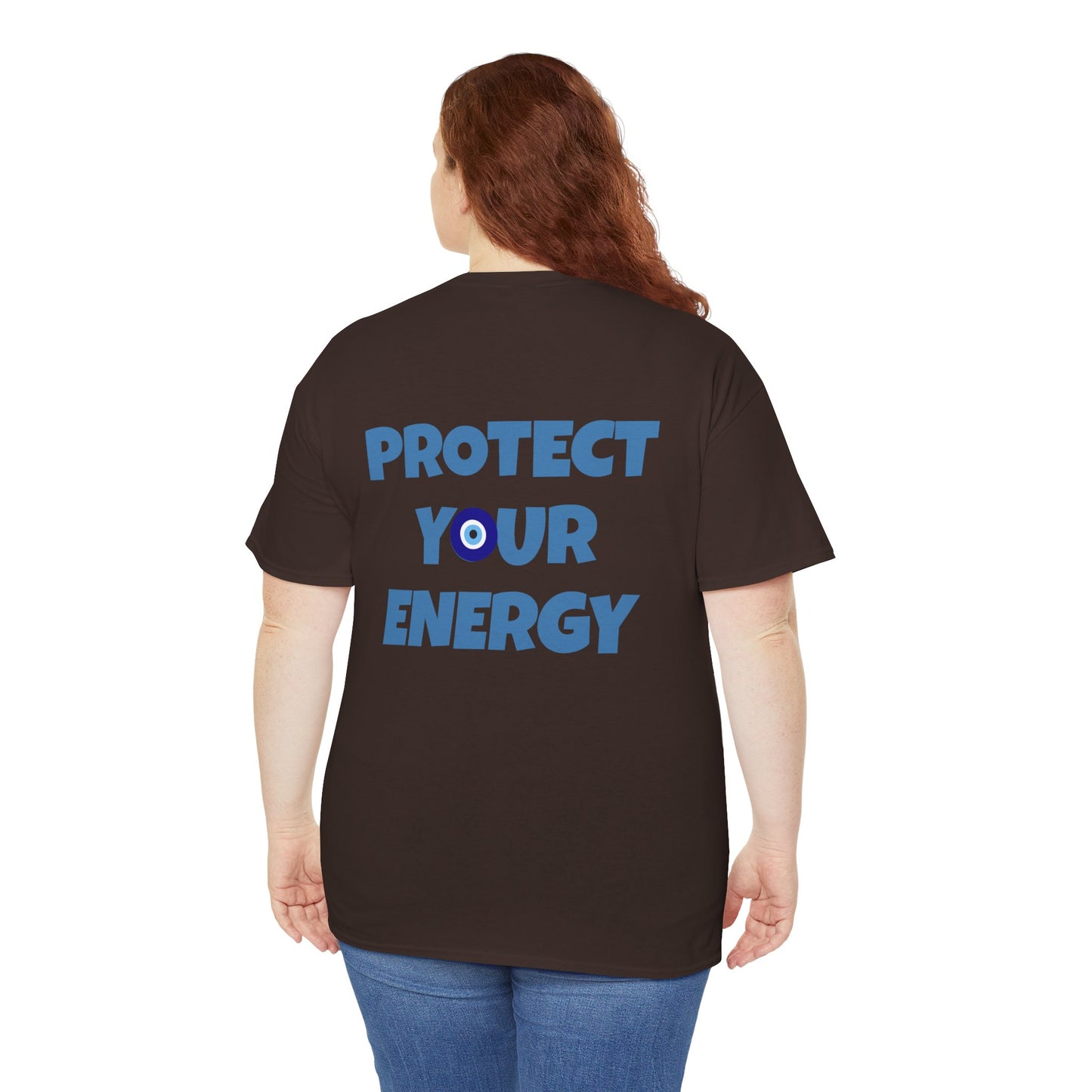 Evil Eye Graphic Tee – Unisex Casual Cotton T-Shirt | Protect Your Energy Shirt, Positive Vibes Apparel, Spiritual Gift - Wolf Aura Co