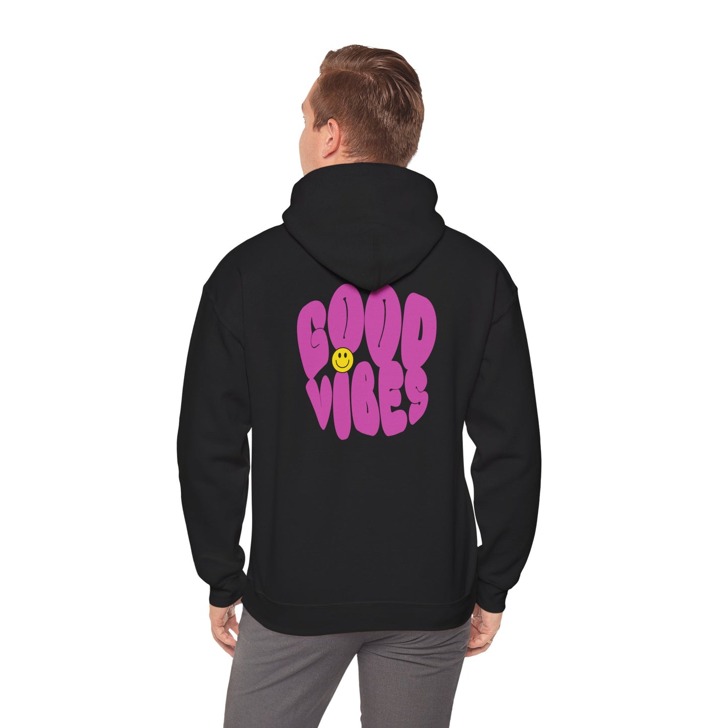 Good Vibes Unisex Hoodie - Cozy Sweatshirt, Casual Wear, Perfect Gift, Everyday Comfort, Trendy Fashion - Wolf Aura Co