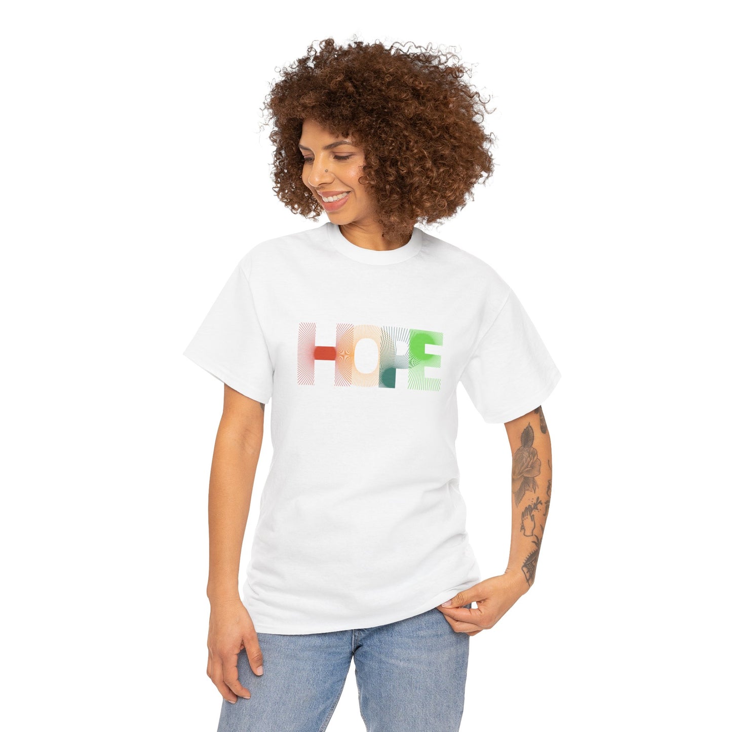 Unisex Hope Graphic Tee – Motivational Casual Wear - Wolf Aura Co