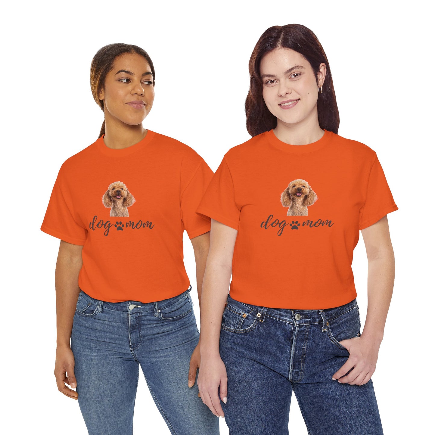 Dog Print Cotton T-Shirt – Cute Casual Tee for Dog Moms | Gift for Dog Lovers, Everyday Comfort, Pet Parent Apparel - Wolf Aura Co