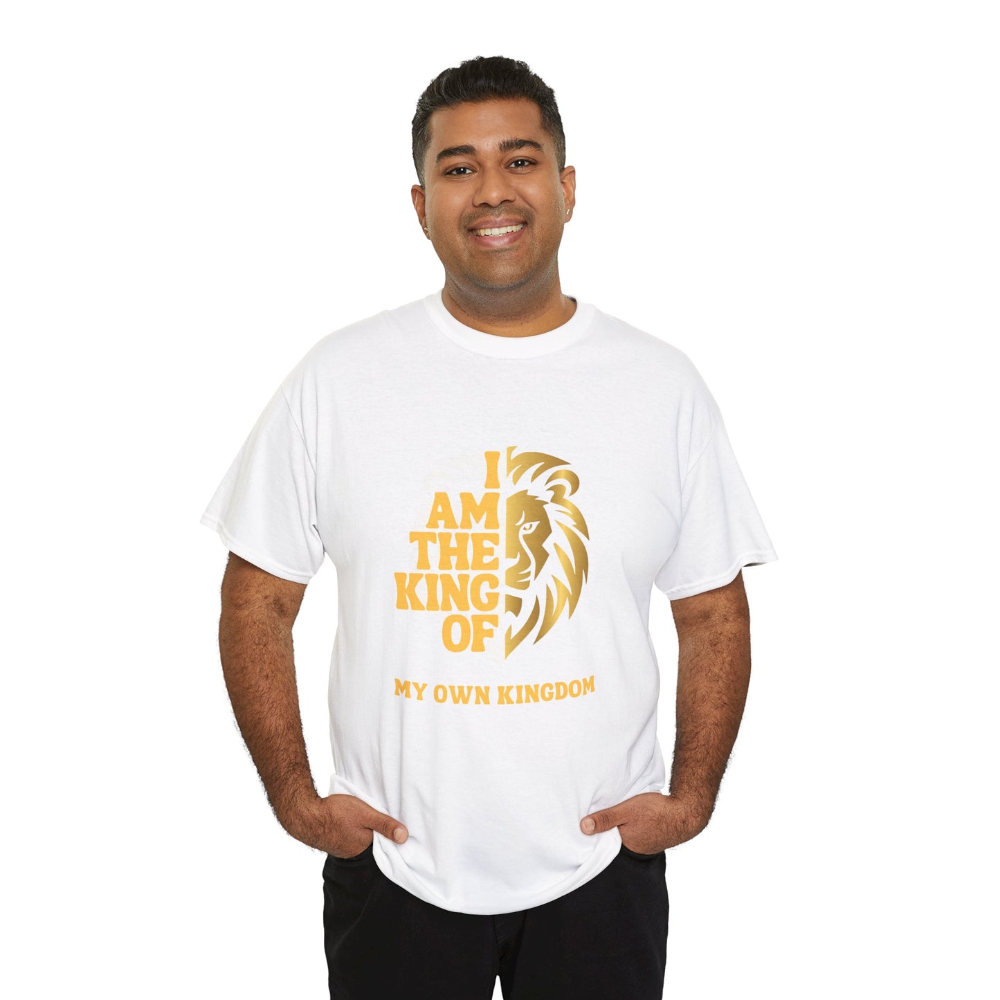 Lion Print Cotton T-Shirt – Fierce Graphic Tee, Casual Everyday Wear, Animal Lover Gift - Wolf Aura Co