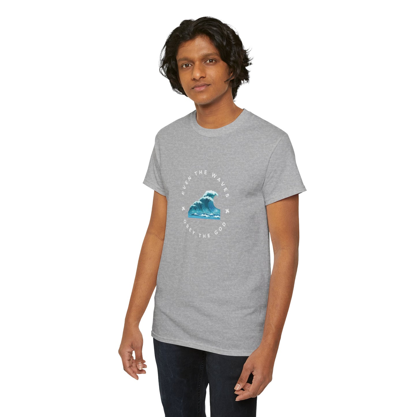 Wave Unisex Tee – Casual Cotton T-Shirt for Everyday Comfort - Wolf Aura Co