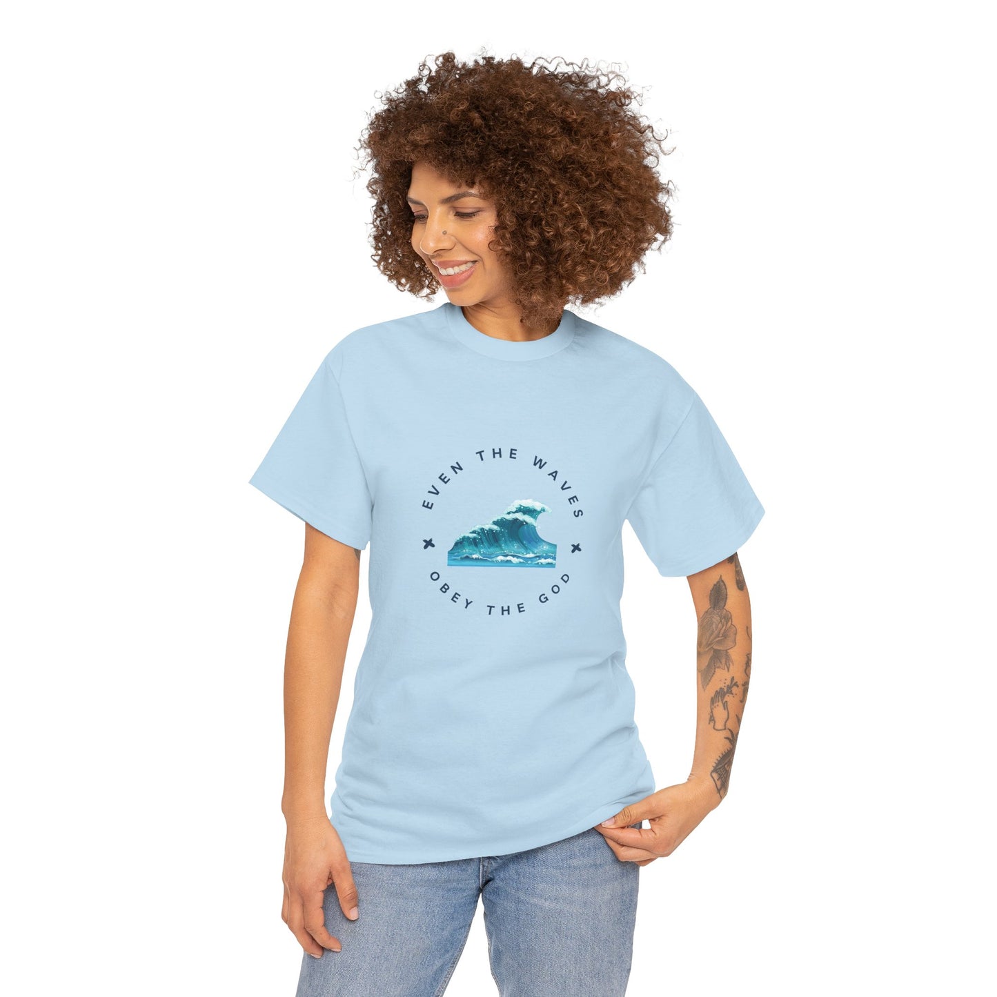 Wave Unisex Tee – Casual Cotton T-Shirt for Everyday Comfort - Wolf Aura Co