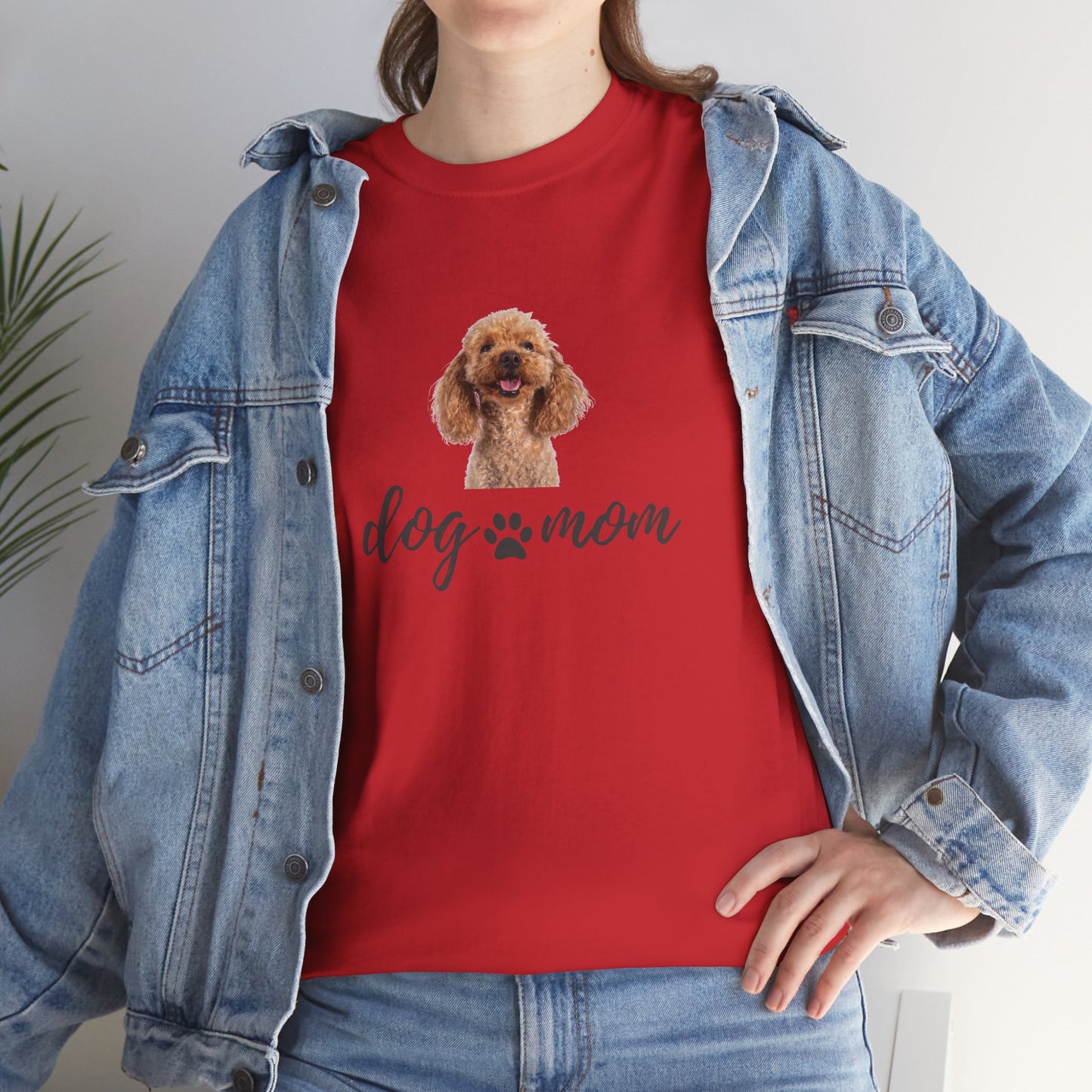 Dog Print Cotton T-Shirt – Cute Casual Tee for Dog Moms | Gift for Dog Lovers, Everyday Comfort, Pet Parent Apparel - Wolf Aura Co