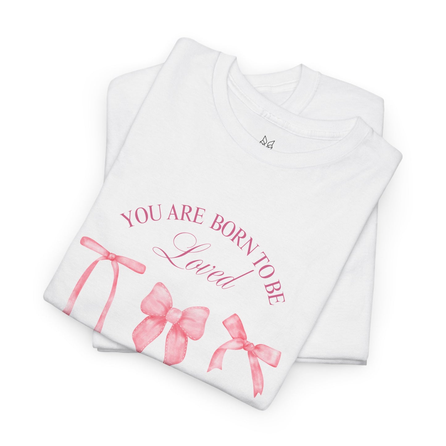Cute Bow Cotton T-Shirt – Casual Graphic Tee, Everyday Comfort, Gift for Her - Wolf Aura Co