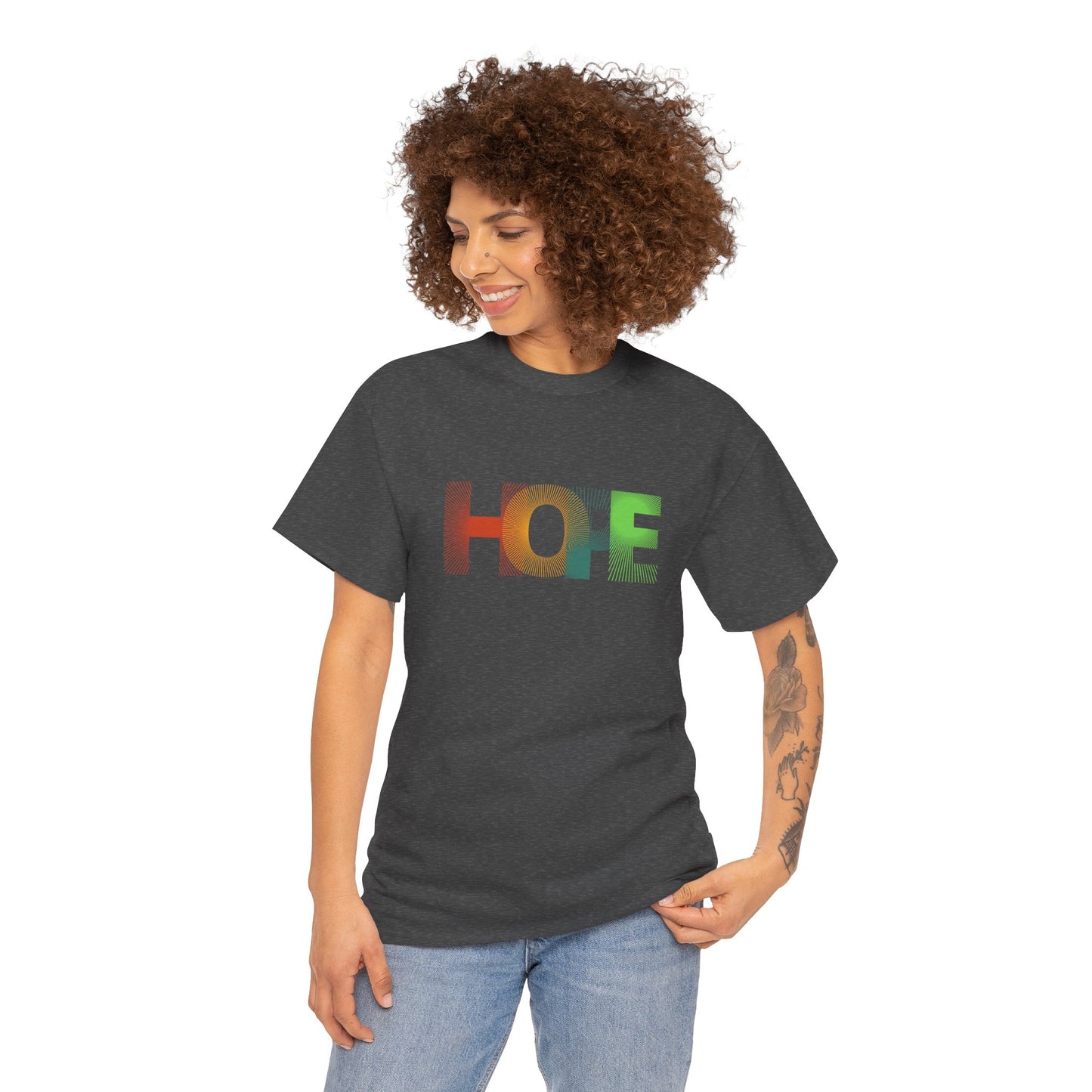 Unisex Hope Graphic Tee – Motivational Casual Wear - Wolf Aura Co