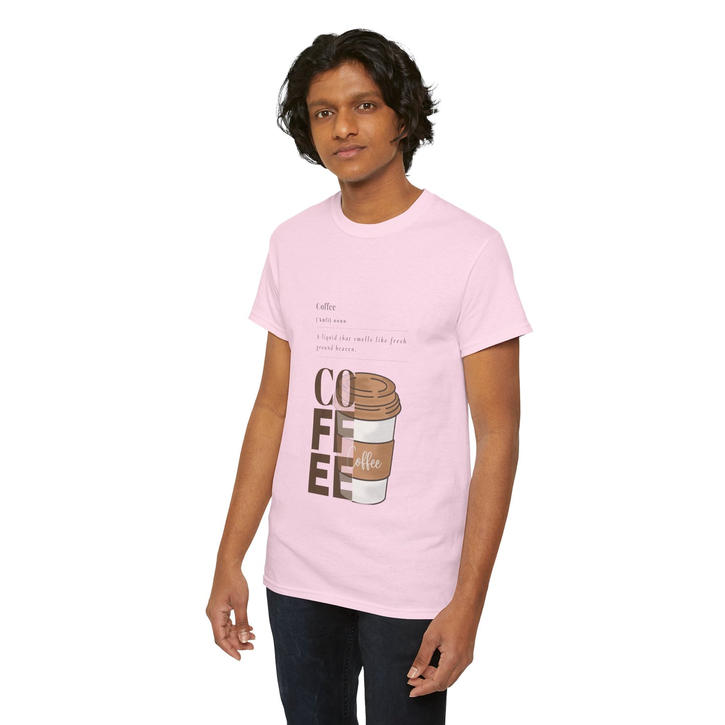 Fresh Brew Vibes Cotton T-Shirt – Casual Coffee Lovers Graphic Tee, Everyday Comfort, Barista Gift - Wolf Aura Co