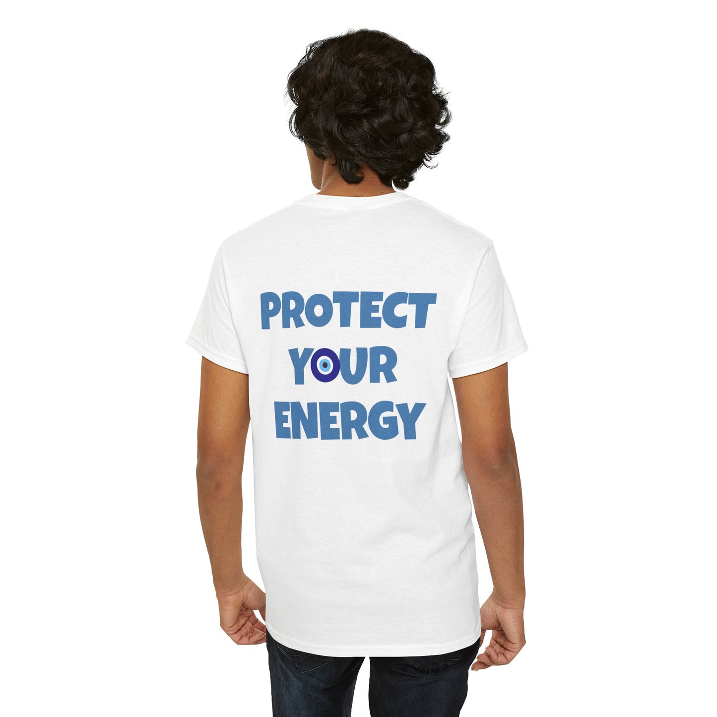 Evil Eye Graphic Tee – Unisex Casual Cotton T-Shirt | Protect Your Energy Shirt, Positive Vibes Apparel, Spiritual Gift - Wolf Aura Co