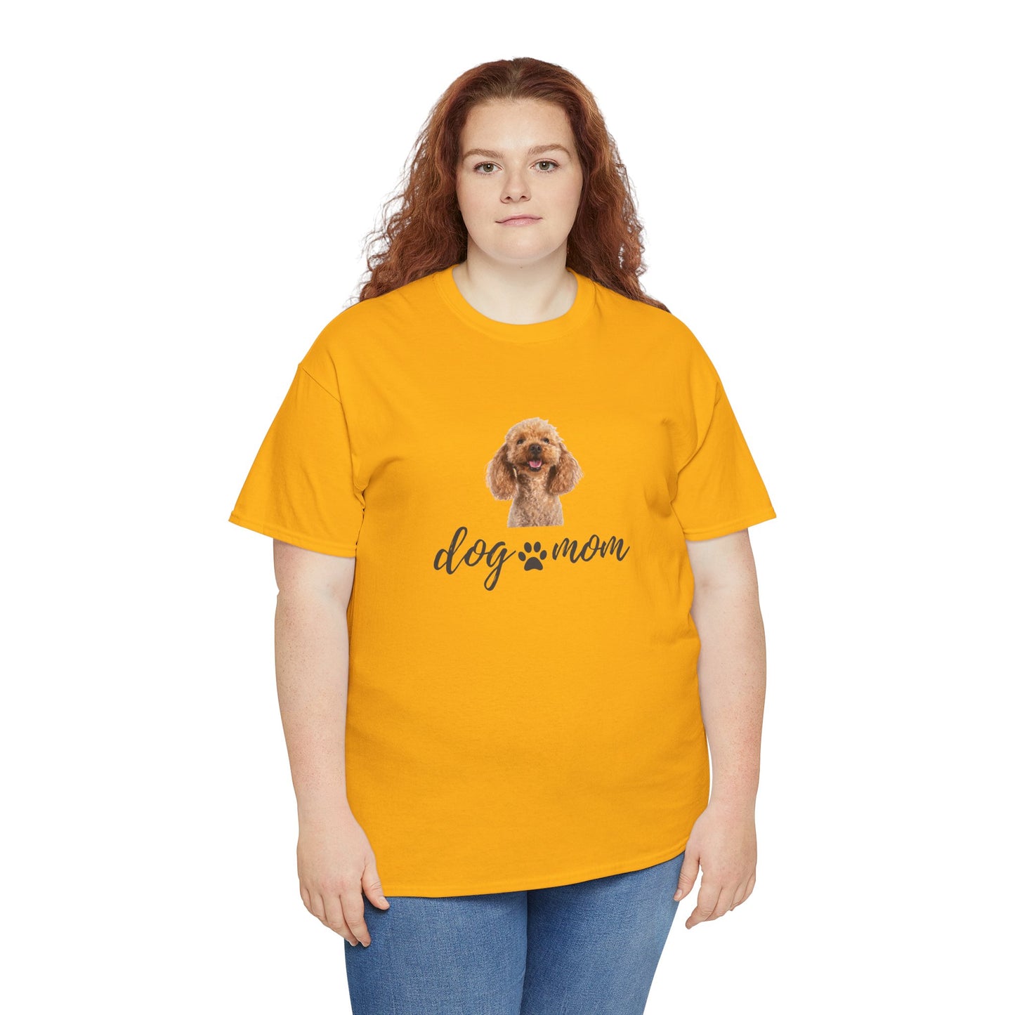 Dog Print Cotton T-Shirt – Cute Casual Tee for Dog Moms | Gift for Dog Lovers, Everyday Comfort, Pet Parent Apparel - Wolf Aura Co