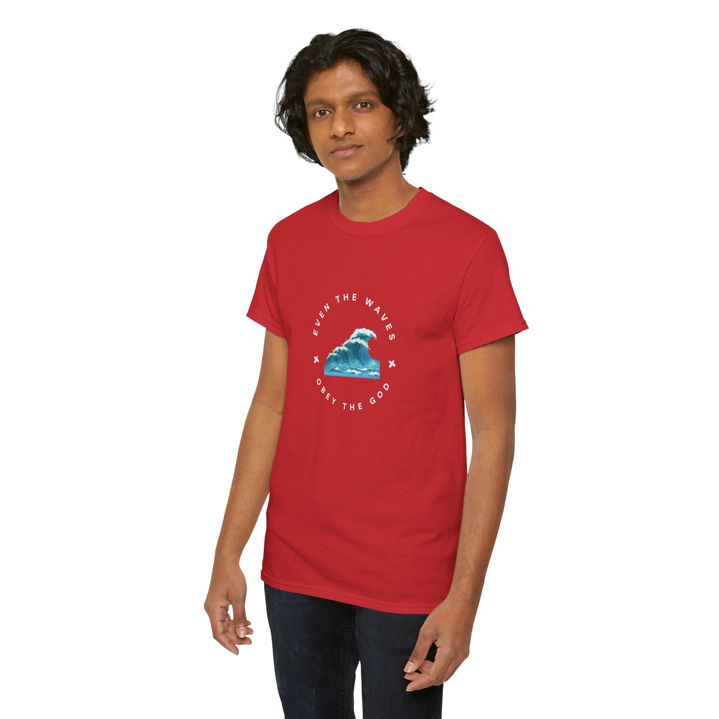 Wave Unisex Tee – Casual Cotton T-Shirt for Everyday Comfort - Wolf Aura Co
