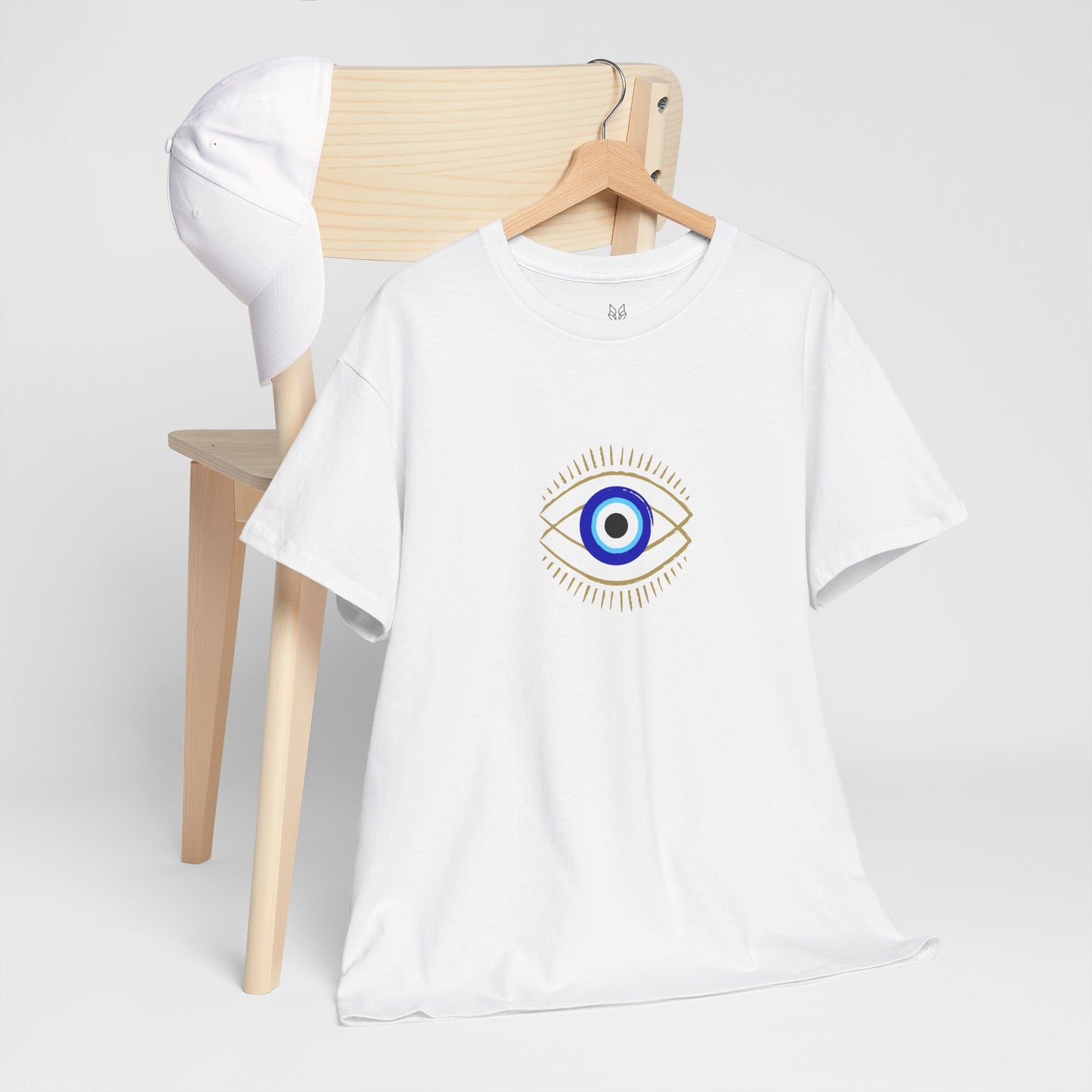 Evil Eye Graphic Tee – Unisex Casual Cotton T-Shirt | Protect Your Energy Shirt, Positive Vibes Apparel, Spiritual Gift - Wolf Aura Co