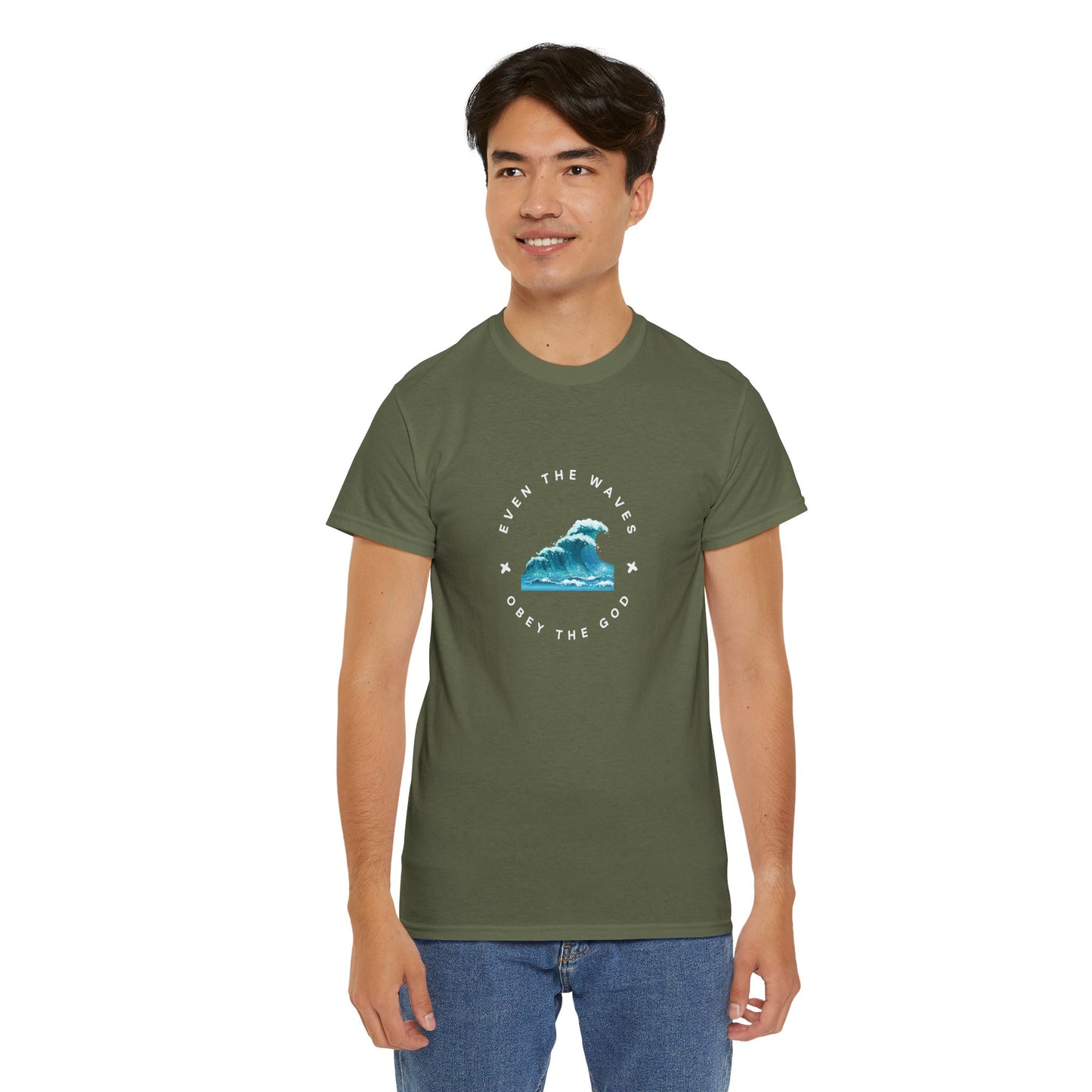 Wave Unisex Tee – Casual Cotton T-Shirt for Everyday Comfort - Wolf Aura Co