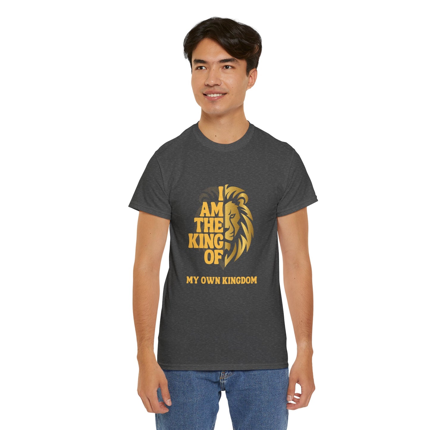 Lion Print Cotton T-Shirt – Fierce Graphic Tee, Casual Everyday Wear, Animal Lover Gift - Wolf Aura Co