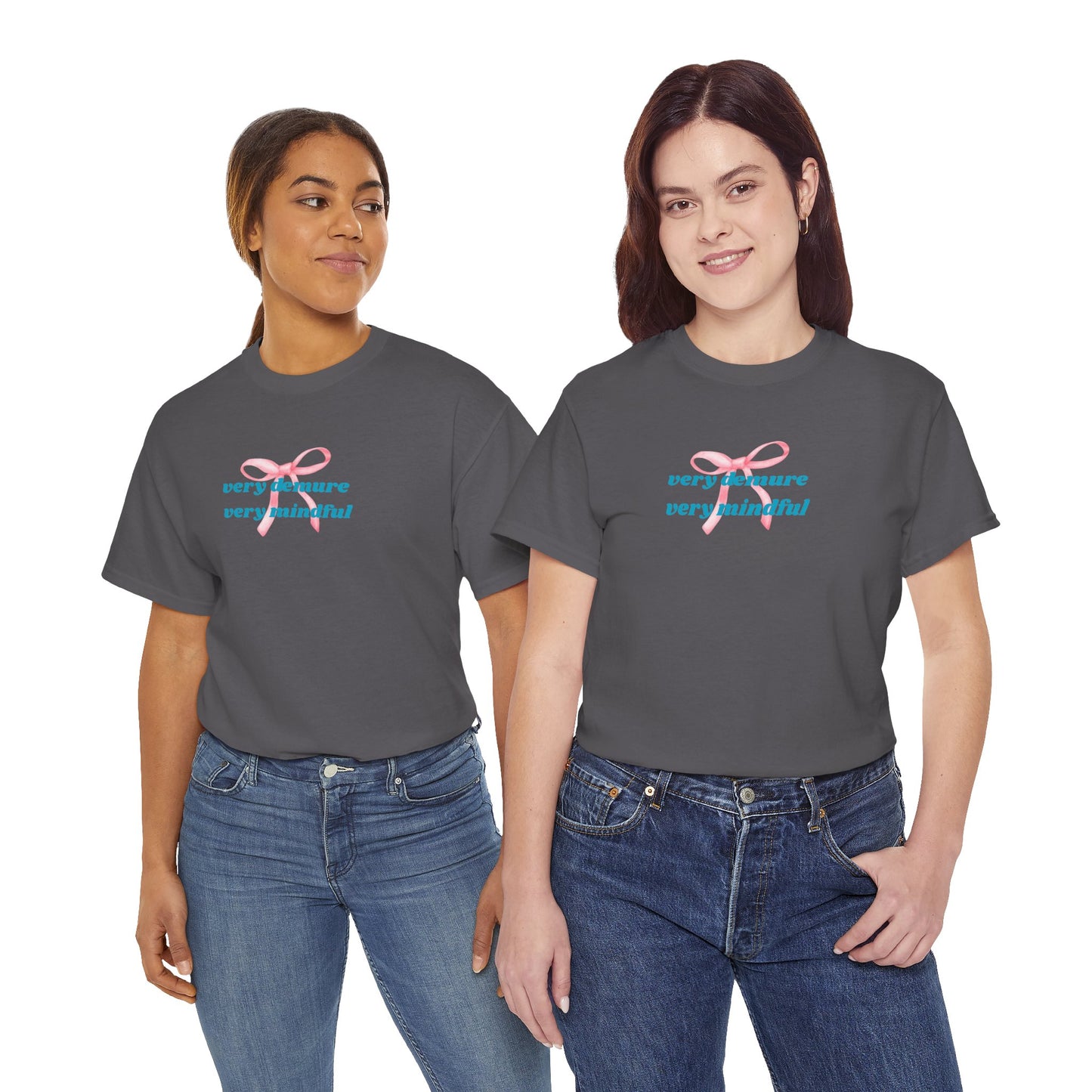 Very Demure, Very Mindful Print Tee – Cozy & Stylish - Wolf Aura Co