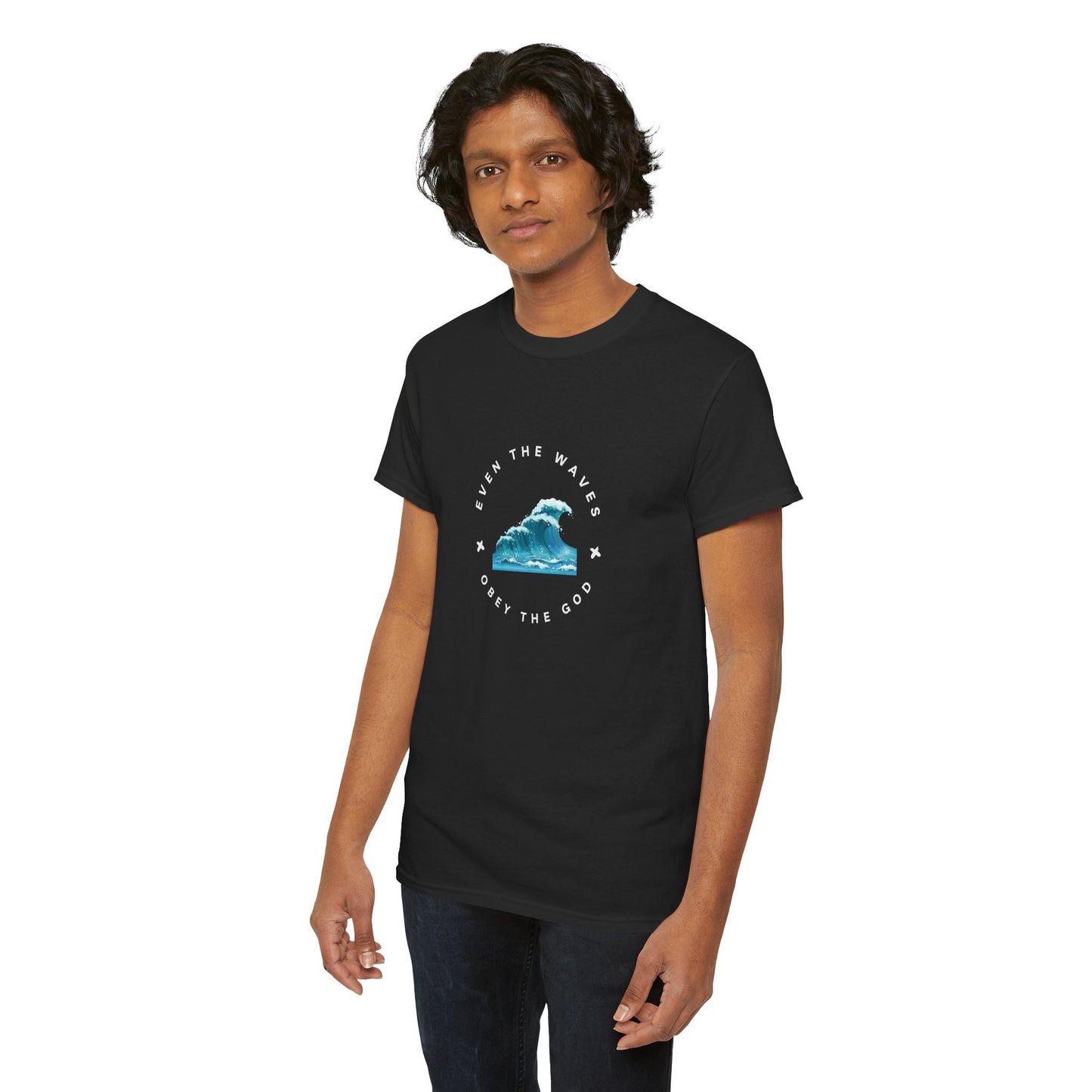 Wave Unisex Tee – Casual Cotton T-Shirt for Everyday Comfort - Wolf Aura Co
