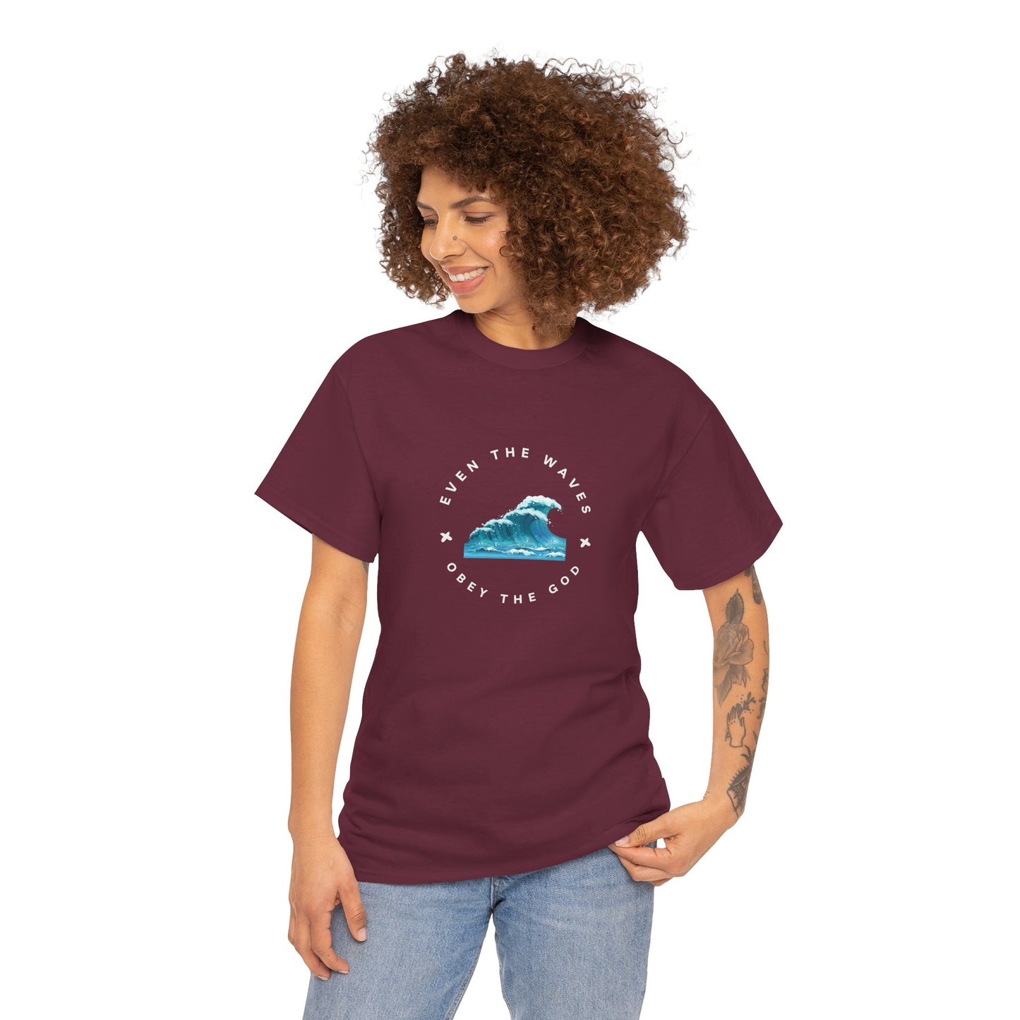 Wave Unisex Tee – Casual Cotton T-Shirt for Everyday Comfort - Wolf Aura Co