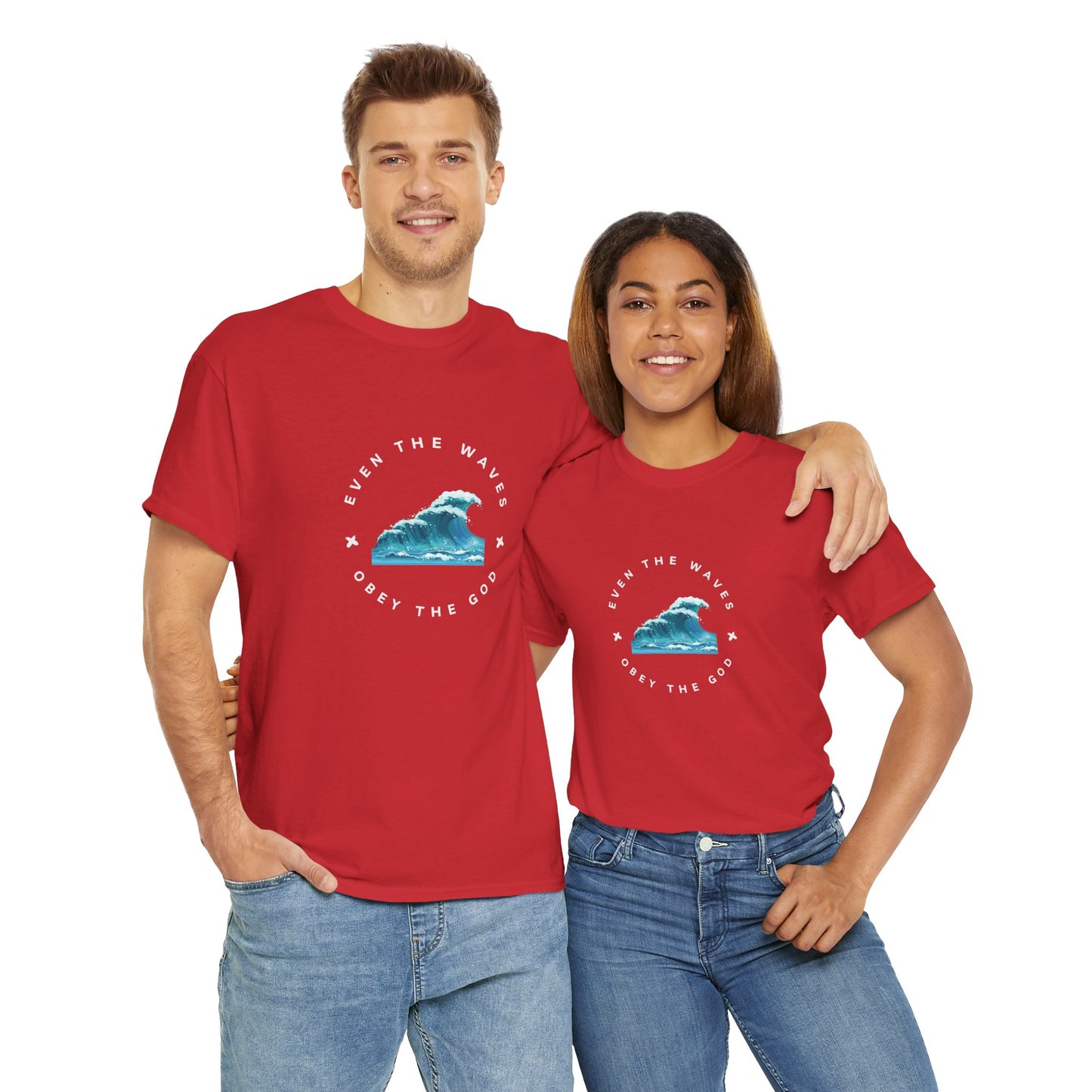 Wave Unisex Tee – Casual Cotton T-Shirt for Everyday Comfort - Wolf Aura Co