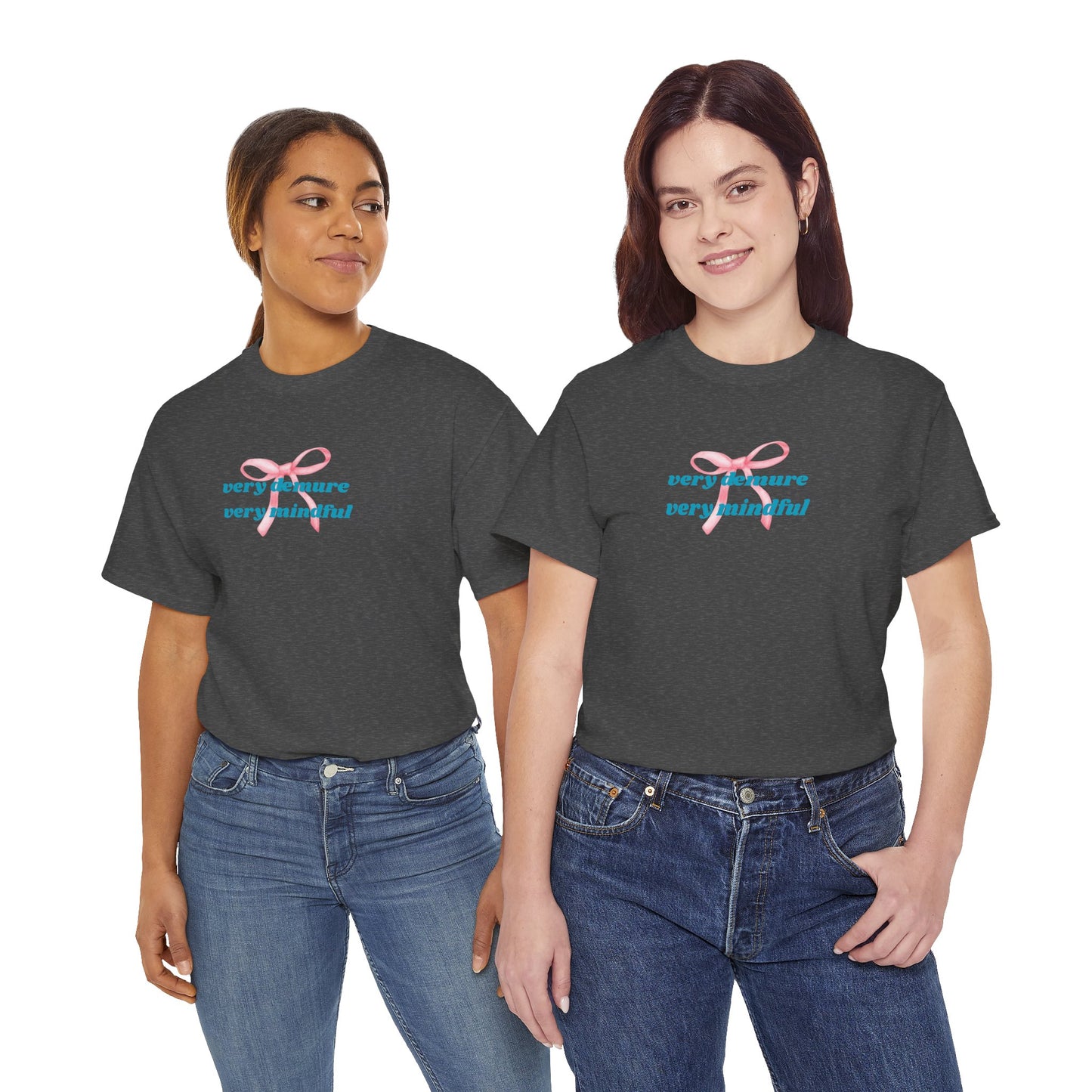 Very Demure, Very Mindful Print Tee – Cozy & Stylish - Wolf Aura Co