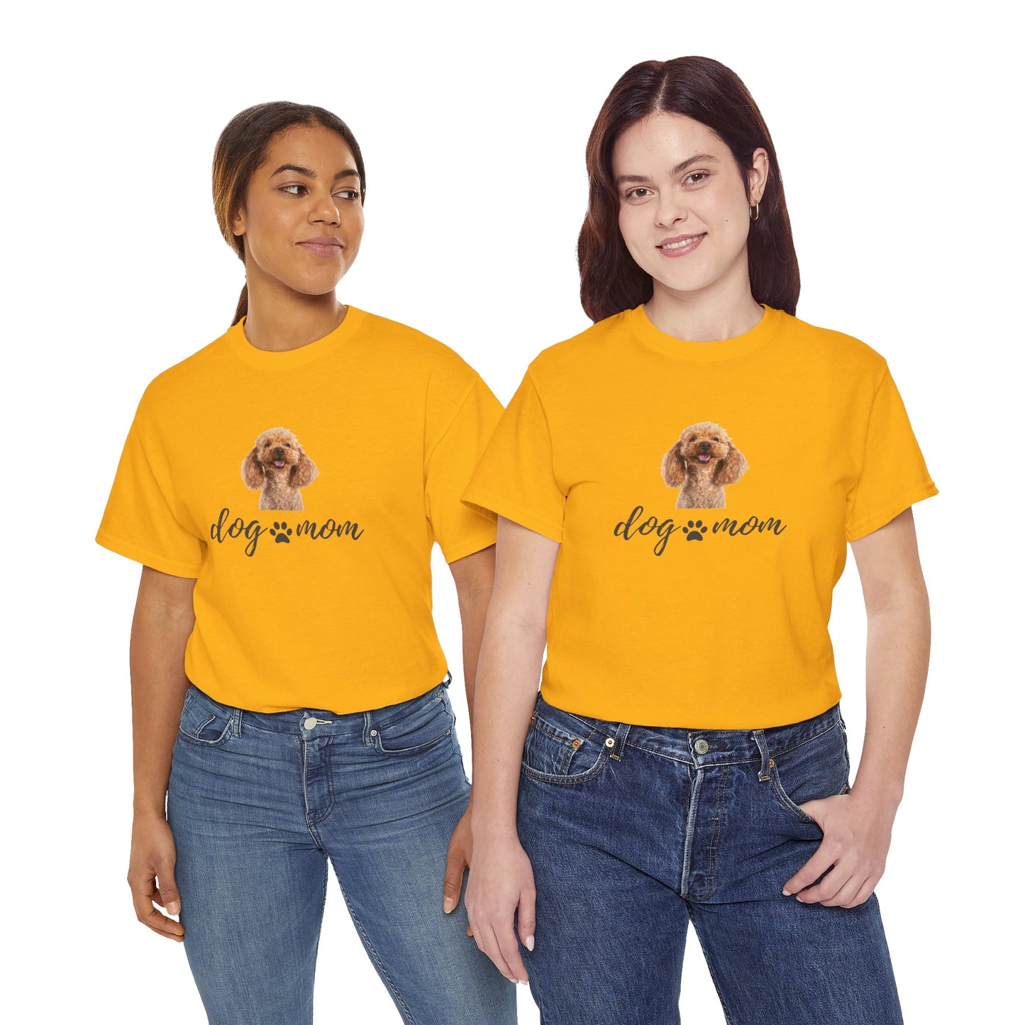Dog Print Cotton T-Shirt – Cute Casual Tee for Dog Moms | Gift for Dog Lovers, Everyday Comfort, Pet Parent Apparel - Wolf Aura Co