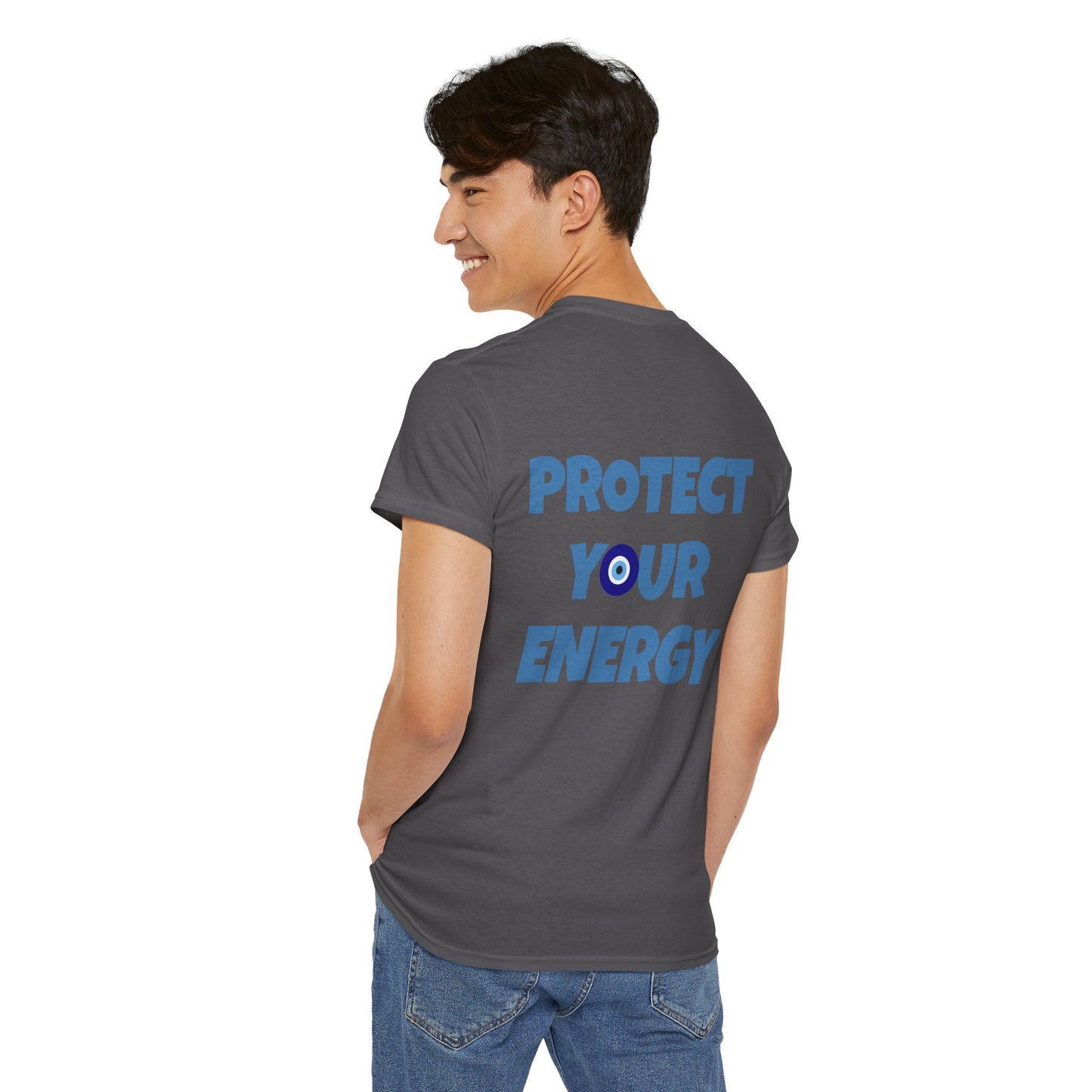 Evil Eye Graphic Tee – Unisex Casual Cotton T-Shirt | Protect Your Energy Shirt, Positive Vibes Apparel, Spiritual Gift - Wolf Aura Co