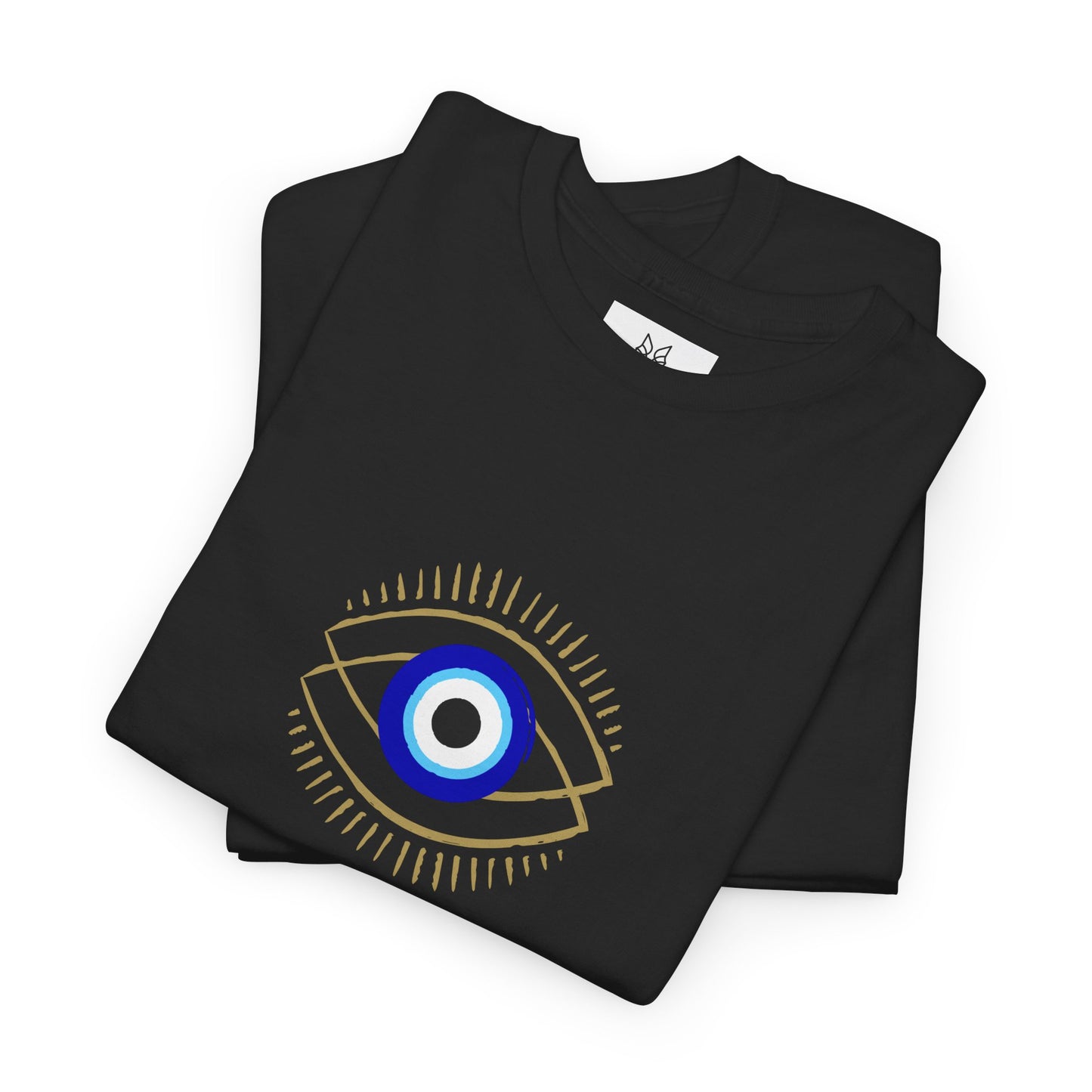 Evil Eye Graphic Tee – Unisex Casual Cotton T-Shirt | Protect Your Energy Shirt, Positive Vibes Apparel, Spiritual Gift - Wolf Aura Co