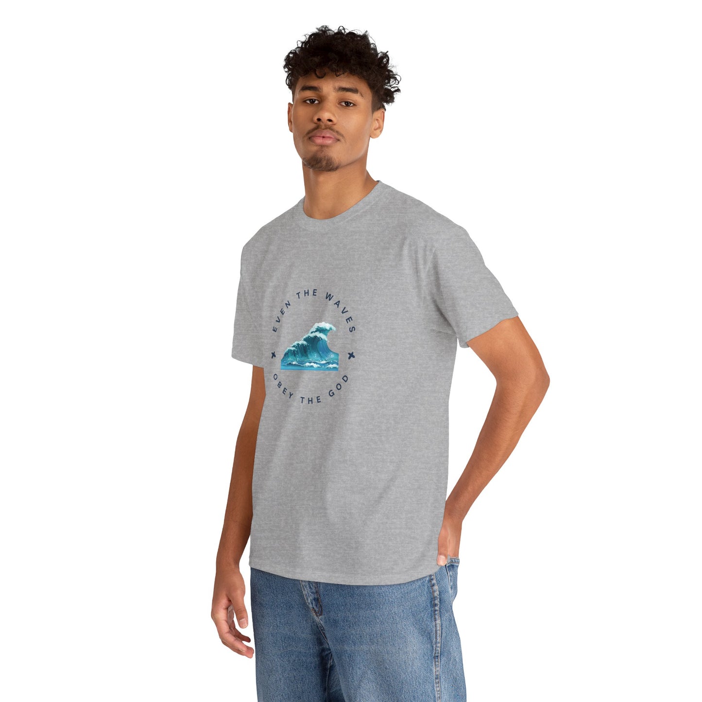 Wave Unisex Tee – Casual Cotton T-Shirt for Everyday Comfort - Wolf Aura Co