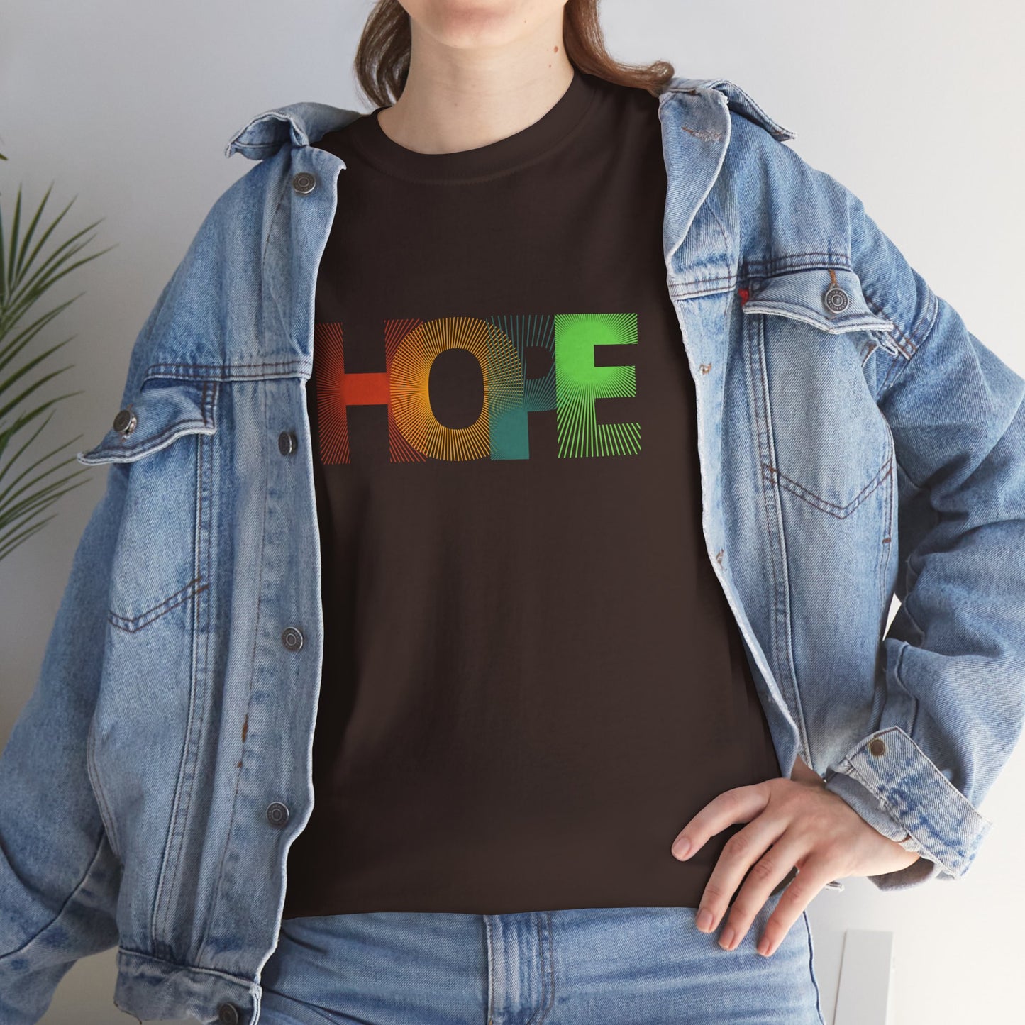 Unisex Hope Graphic Tee – Motivational Casual Wear - Wolf Aura Co