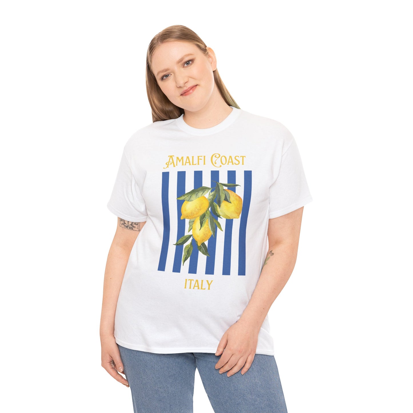 Unisex Amalfi Coast T-Shirt – Casual Coastal Graphic Tee - Wolf Aura Co
