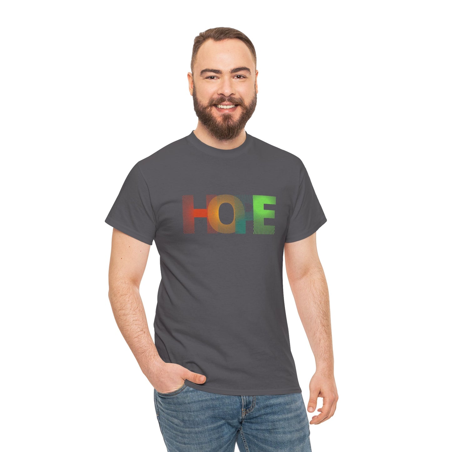 Unisex Hope Graphic Tee – Motivational Casual Wear - Wolf Aura Co