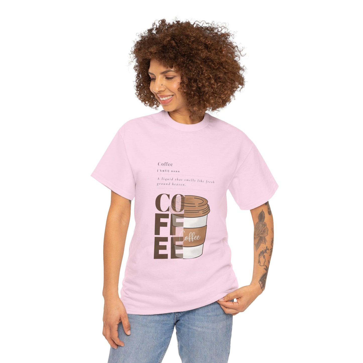 Fresh Brew Vibes Cotton T-Shirt – Casual Coffee Lovers Graphic Tee, Everyday Comfort, Barista Gift - Wolf Aura Co