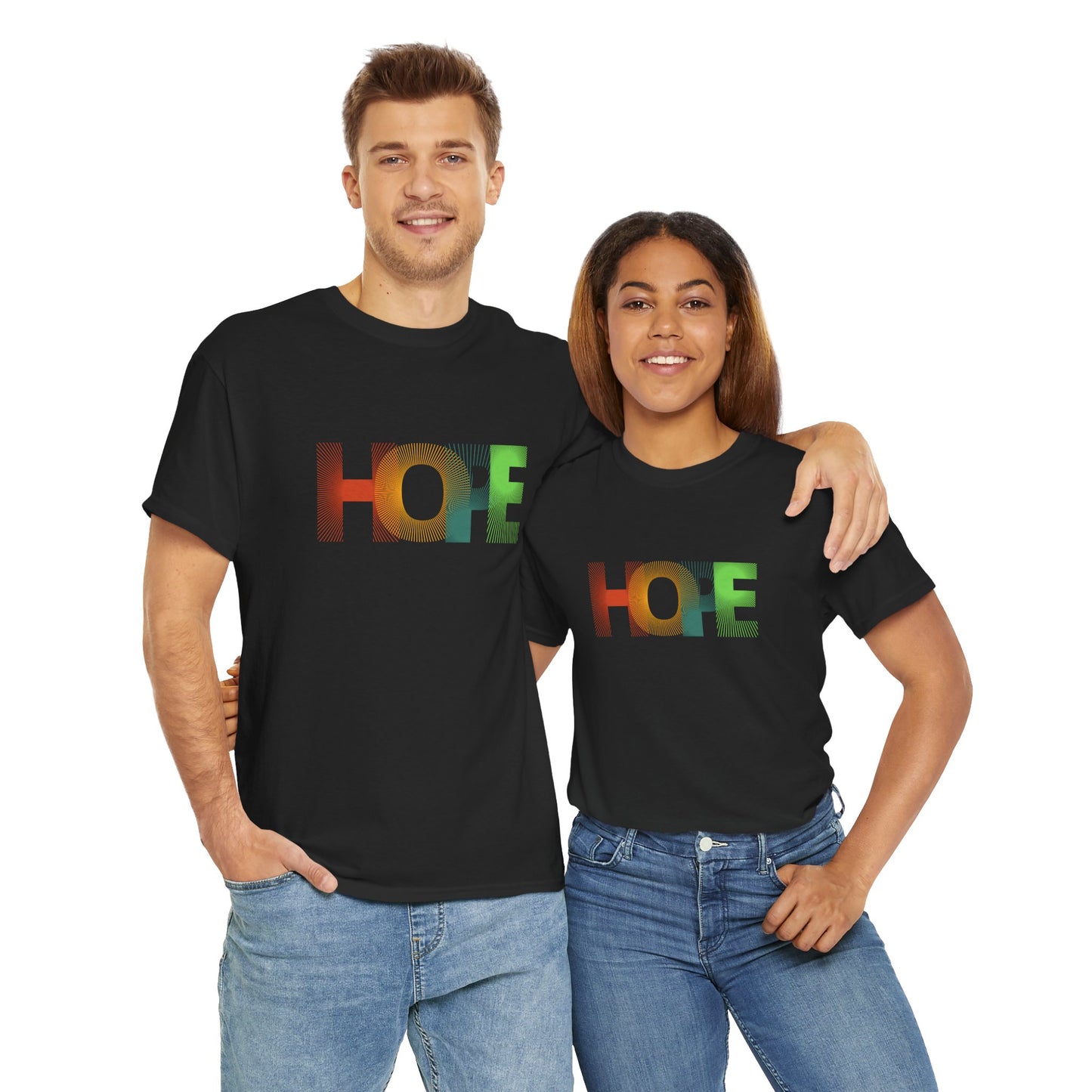 Unisex Hope Graphic Tee – Motivational Casual Wear - Wolf Aura Co