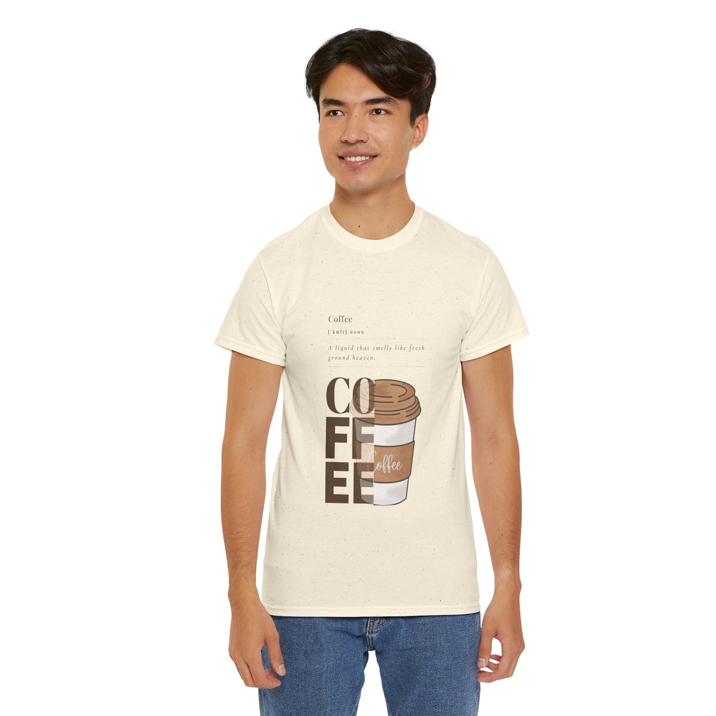 Fresh Brew Vibes Cotton T-Shirt – Casual Coffee Lovers Graphic Tee, Everyday Comfort, Barista Gift - Wolf Aura Co
