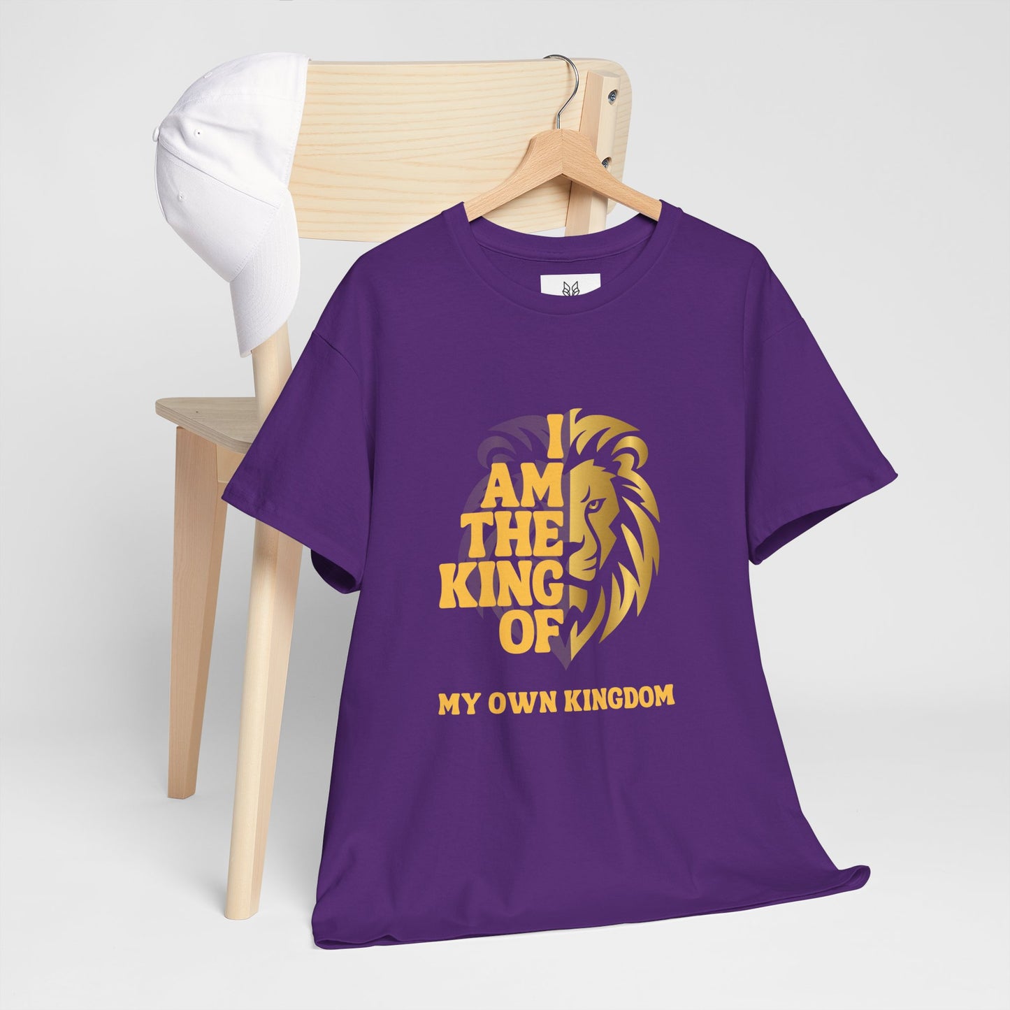 Lion Print Cotton T-Shirt – Fierce Graphic Tee, Casual Everyday Wear, Animal Lover Gift - Wolf Aura Co
