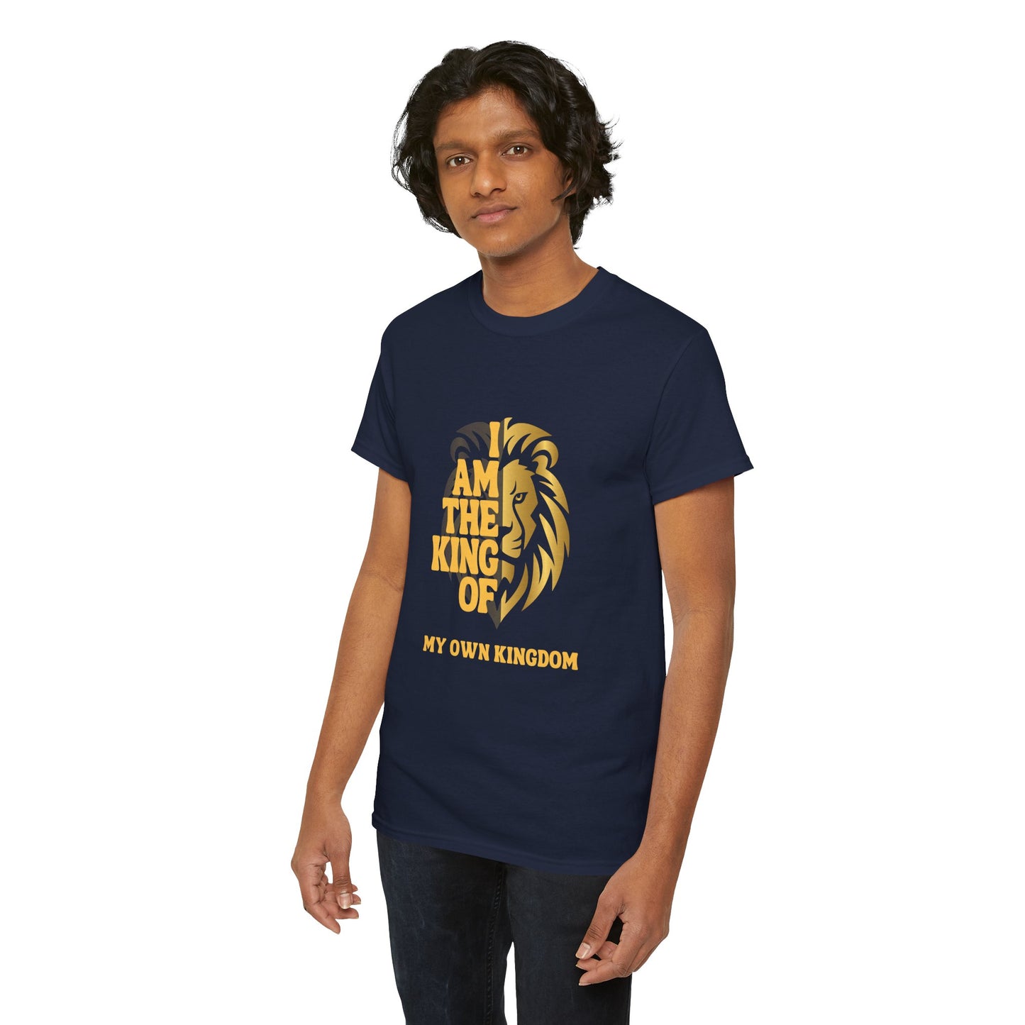 Lion Print Cotton T-Shirt – Fierce Graphic Tee, Casual Everyday Wear, Animal Lover Gift - Wolf Aura Co