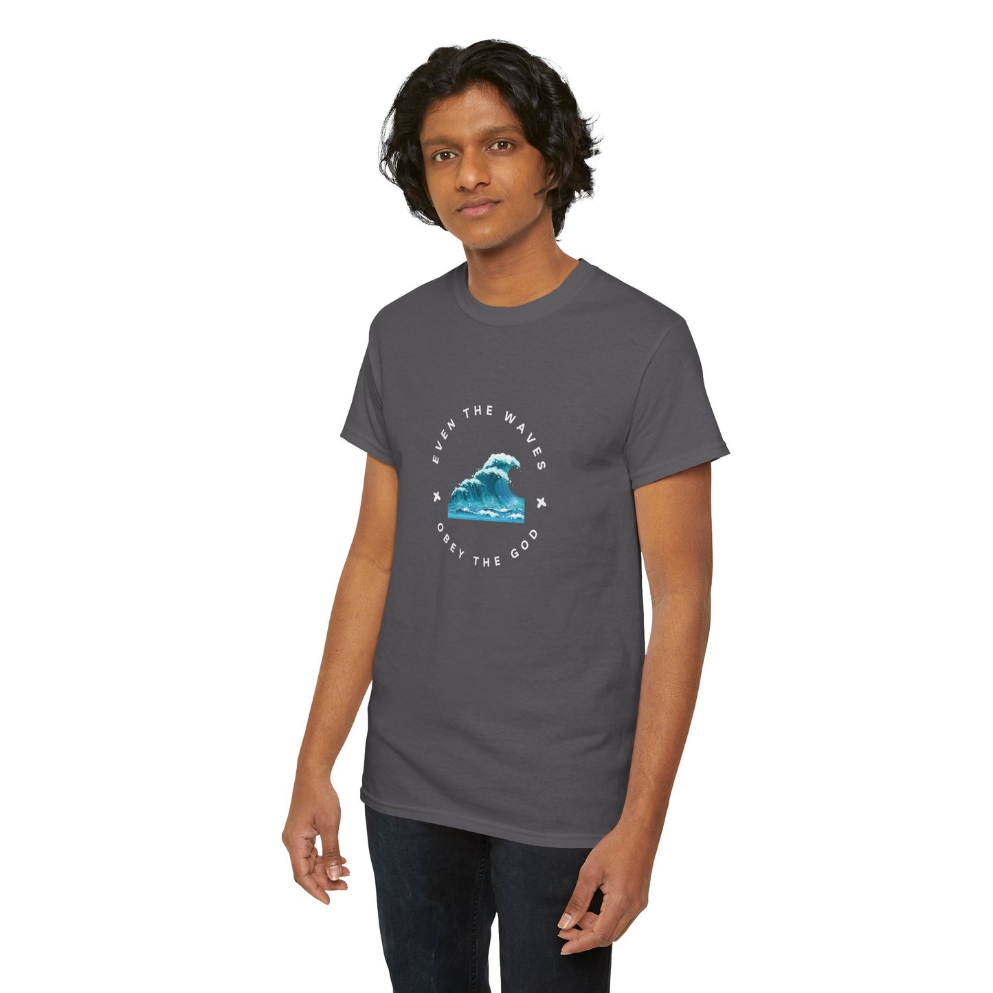 Wave Unisex Tee – Casual Cotton T-Shirt for Everyday Comfort - Wolf Aura Co