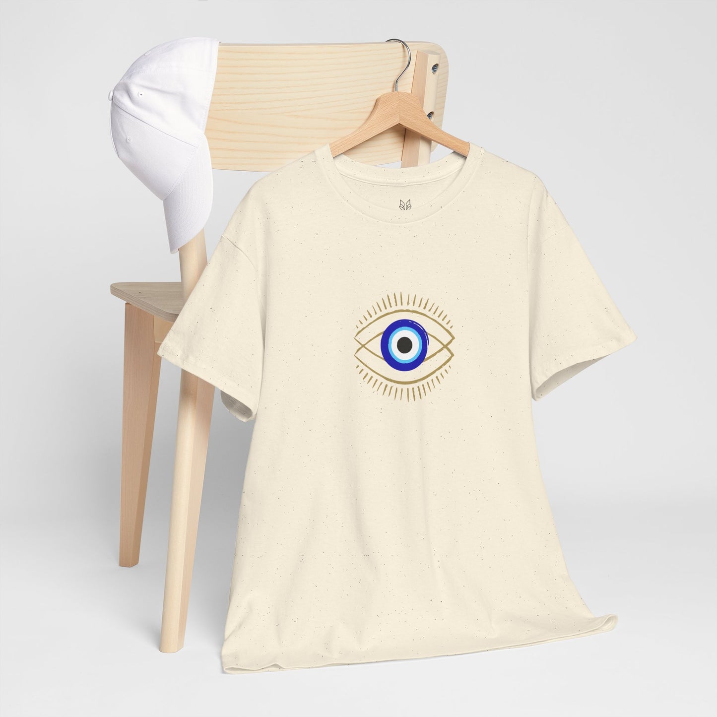 Evil Eye Graphic Tee – Unisex Casual Cotton T-Shirt | Protect Your Energy Shirt, Positive Vibes Apparel, Spiritual Gift - Wolf Aura Co