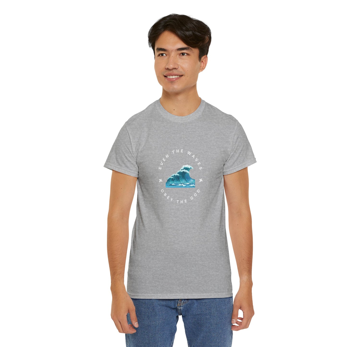 Wave Unisex Tee – Casual Cotton T-Shirt for Everyday Comfort - Wolf Aura Co