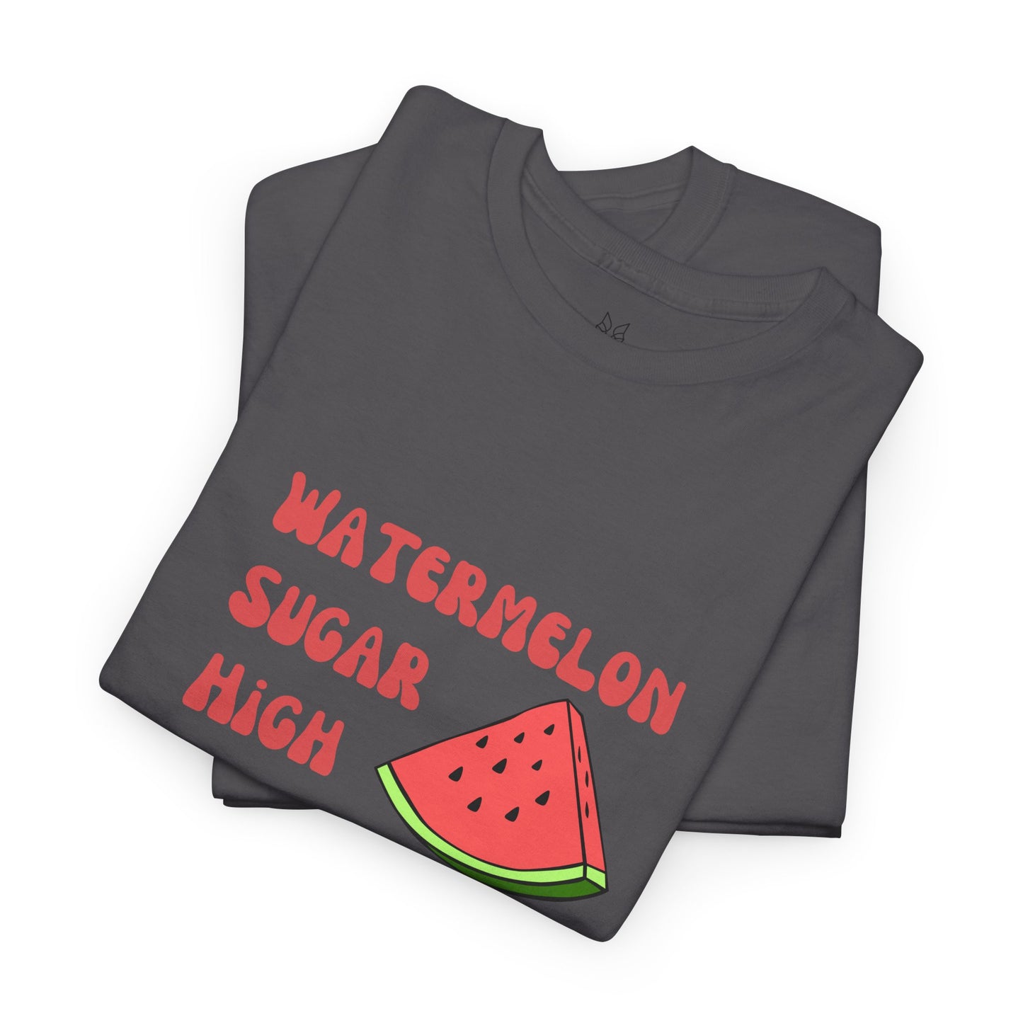 Watermelon Print Cotton T-Shirt | Cute Summer Tee, Fruit Graphic Shirt, Casual Everyday Wear - Wolf Aura Co