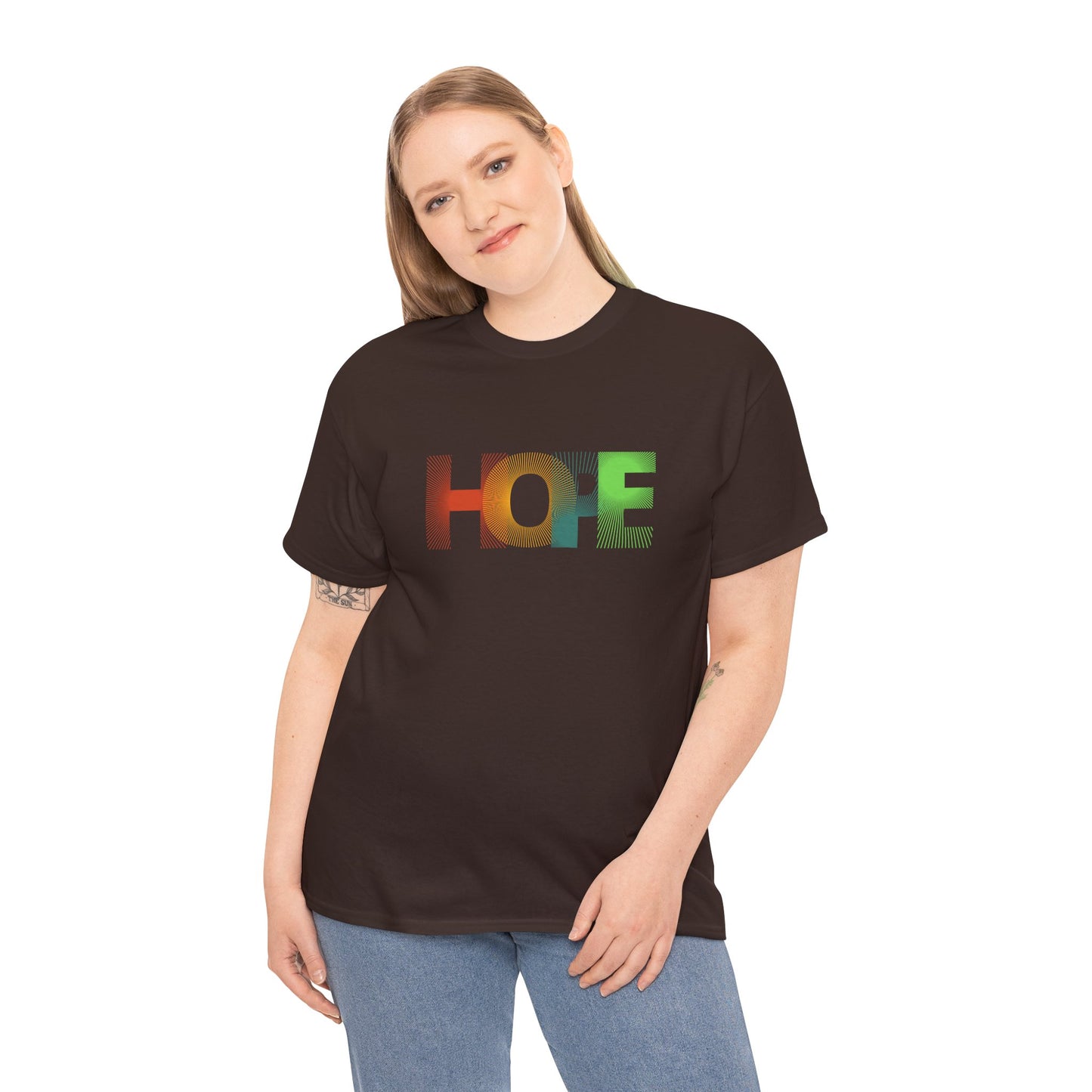 Unisex Hope Graphic Tee – Motivational Casual Wear - Wolf Aura Co