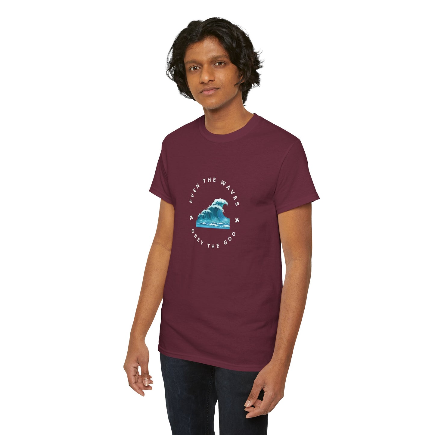 Wave Unisex Tee – Casual Cotton T-Shirt for Everyday Comfort - Wolf Aura Co