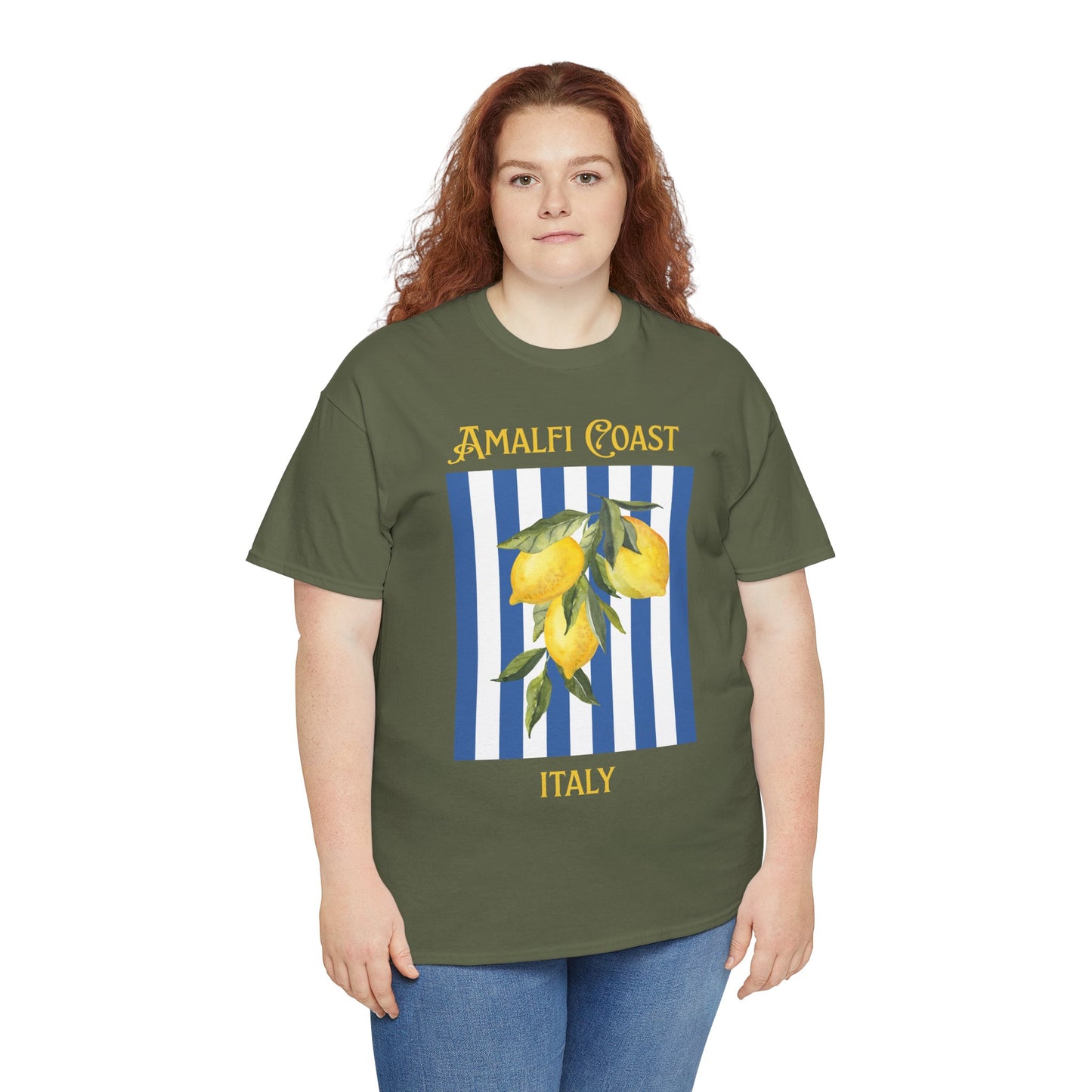 Unisex Amalfi Coast T-Shirt – Casual Coastal Graphic Tee - Wolf Aura Co