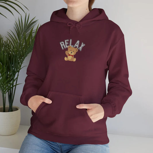 Teddy Bear Graphic Hoodie – Relaxation Sweatshirt for Men & Women