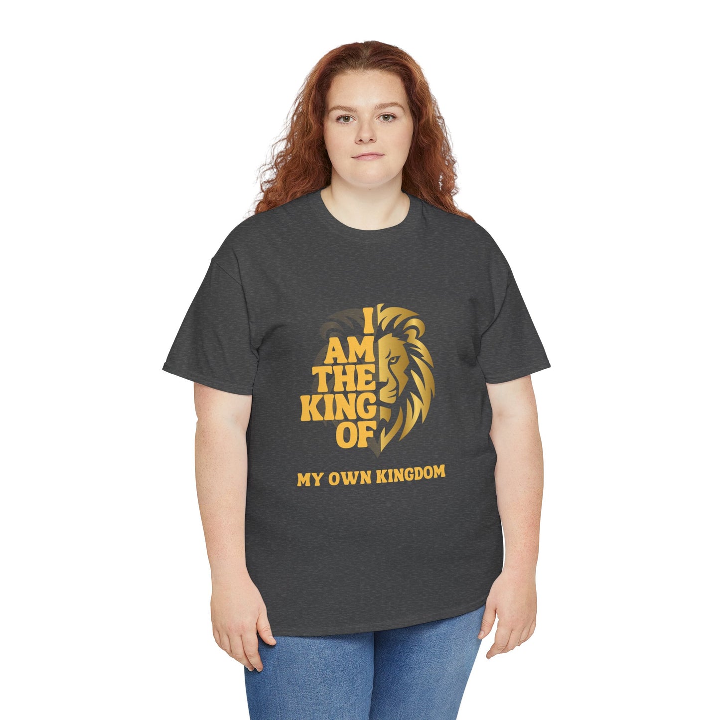 Lion Print Cotton T-Shirt – Fierce Graphic Tee, Casual Everyday Wear, Animal Lover Gift - Wolf Aura Co