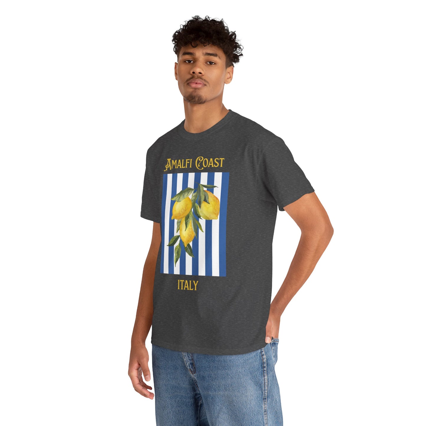 Unisex Amalfi Coast T-Shirt – Casual Coastal Graphic Tee - Wolf Aura Co