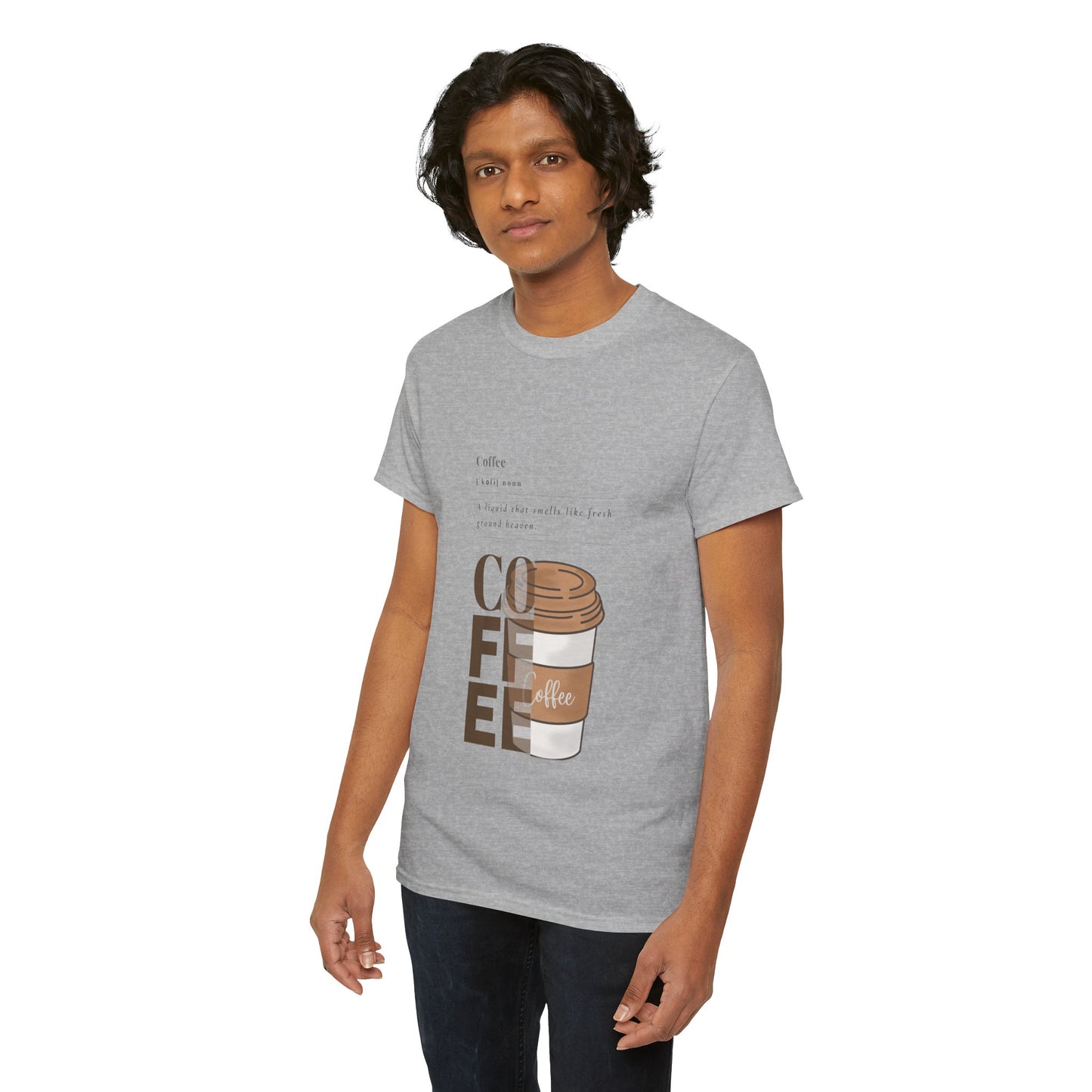 Fresh Brew Vibes Cotton T-Shirt – Casual Coffee Lovers Graphic Tee, Everyday Comfort, Barista Gift - Wolf Aura Co