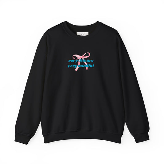 Very Demure, Very Mindful Print Sweatshirt – Cozy & Chic - Wolf Aura Co